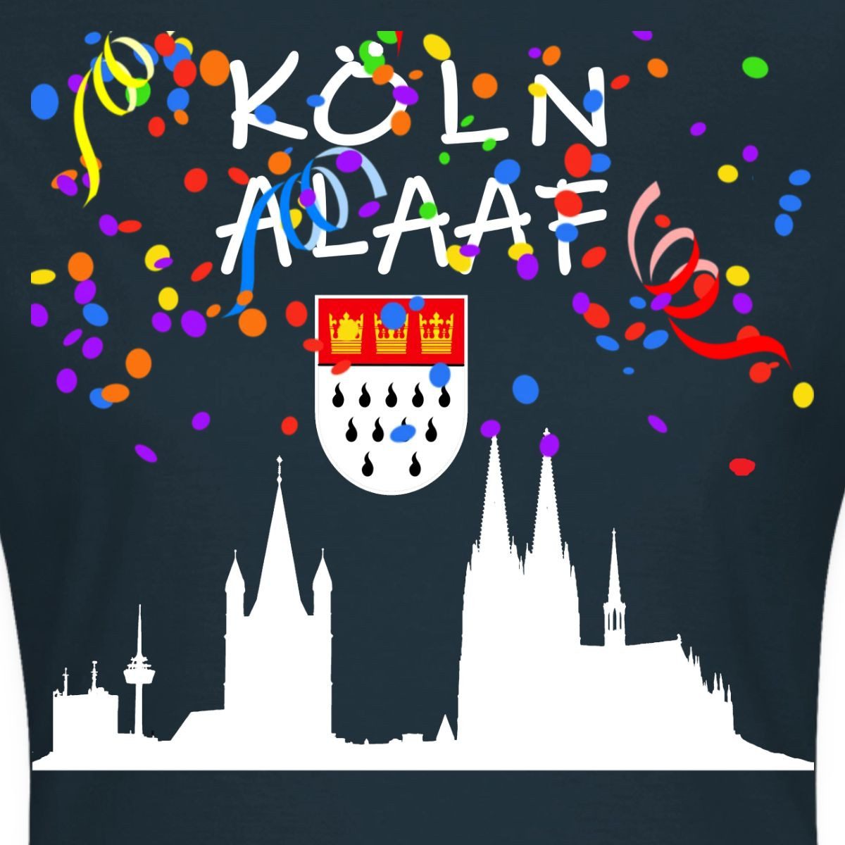 Spreadshirt T-Shirt Kölle Alaaf Karneval Fasching Köln Kölner Dom Frauen T- günstig online kaufen
