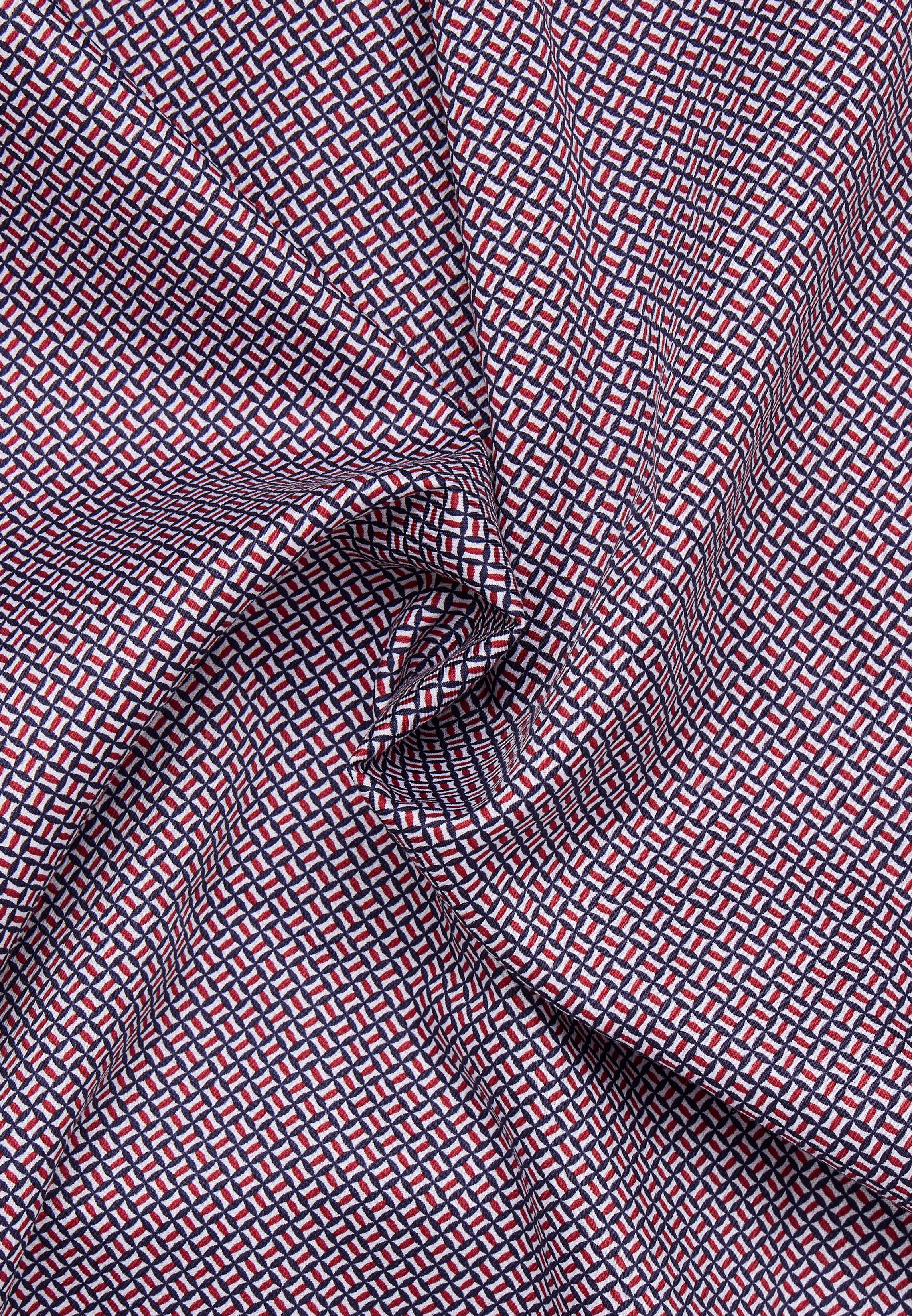 Eterna Businesshemd ETERNA COMFORT FIT Langarm Hemd rot/blau printed 4382-52-E19K