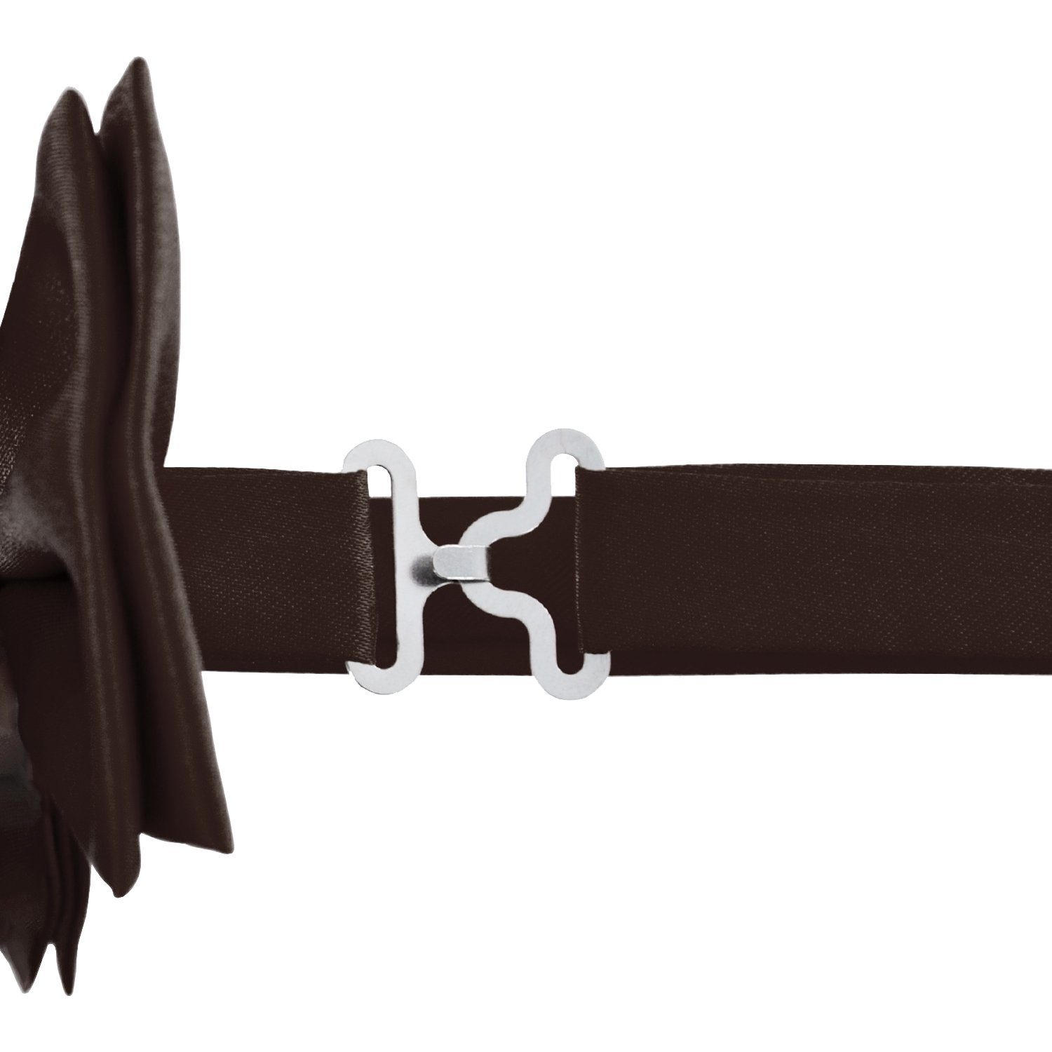 DonDon Hosenträger 2,5 cm braun schmaler Set, 2er breit Fliege Set, (2er Hosenträger farblich Y-Form, 2-St) passende