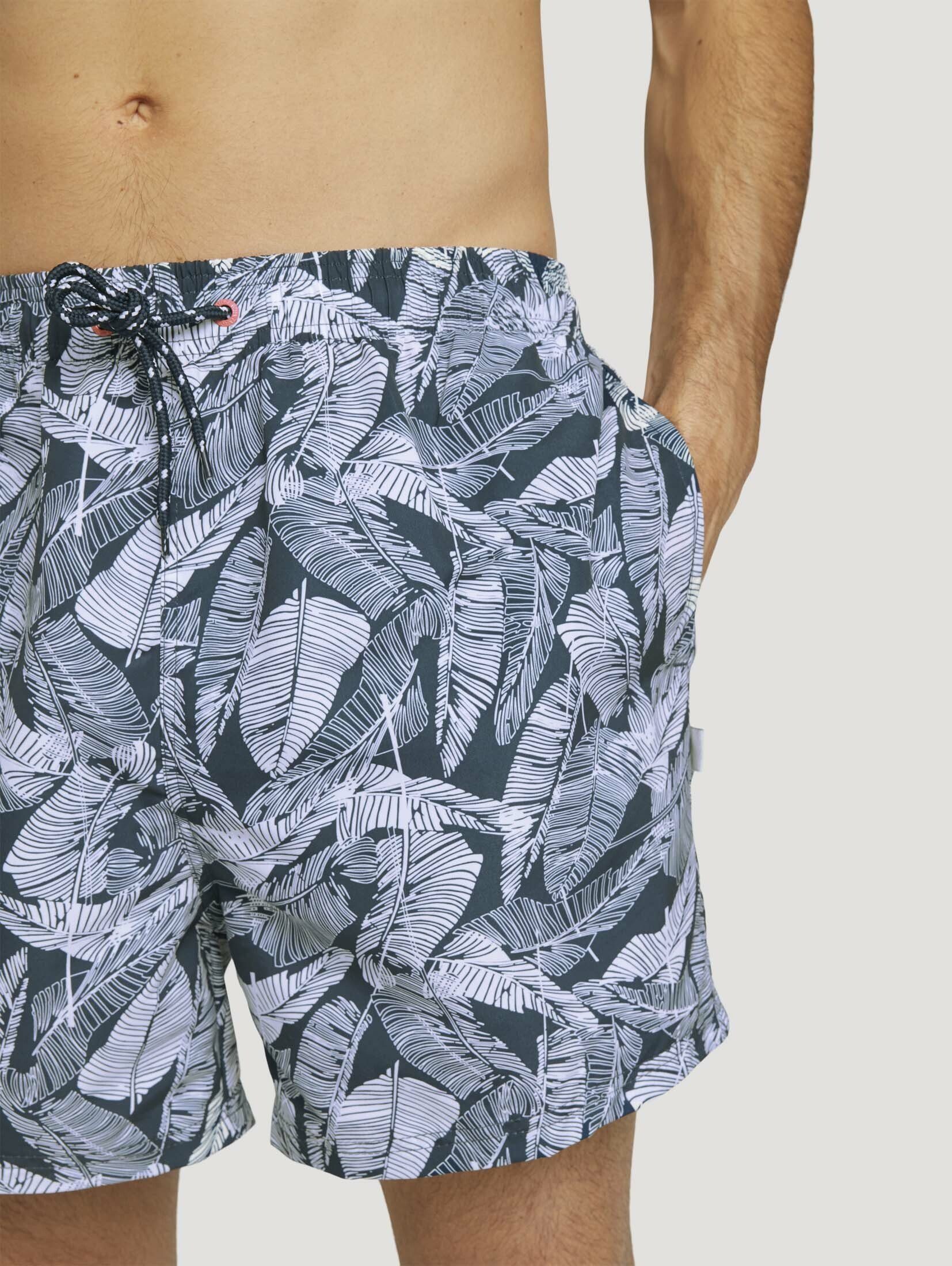 mit TAILOR Palmenprint Badeshorts Badeshorts TOM