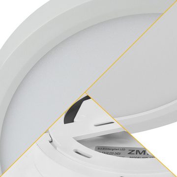 ZMH LED Deckenleuchte Dimmbar - 20W Badezimmerlampe Flach Ø30cm Rund IP44, LED fest integriert, 3000-6000k, Dimmbar, Wasserdicht, Praktische Deckenleuchte