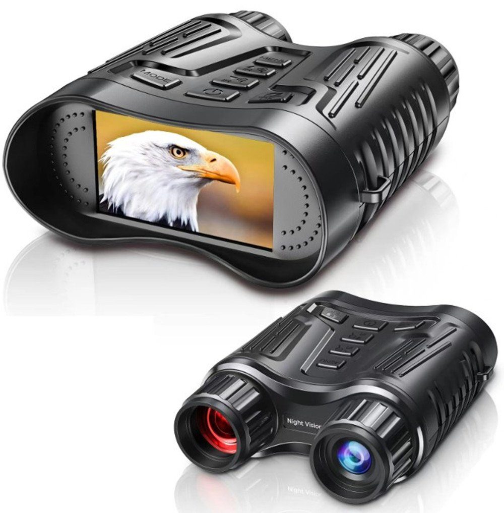 XDOVET Nachtsichtgerät Nachtsichtgerät,4K Wiederaufladbar Infrarot Nachtsichtgeräte, 3,2" HD, LCD & 8X Digitale Vergrößerung,Dunkelheit Feldstecher Fernglas