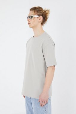 COFI Casuals T-Shirt einfarbiges Basic Oversized T-Shirt mit 320 GSM Baumwolle
