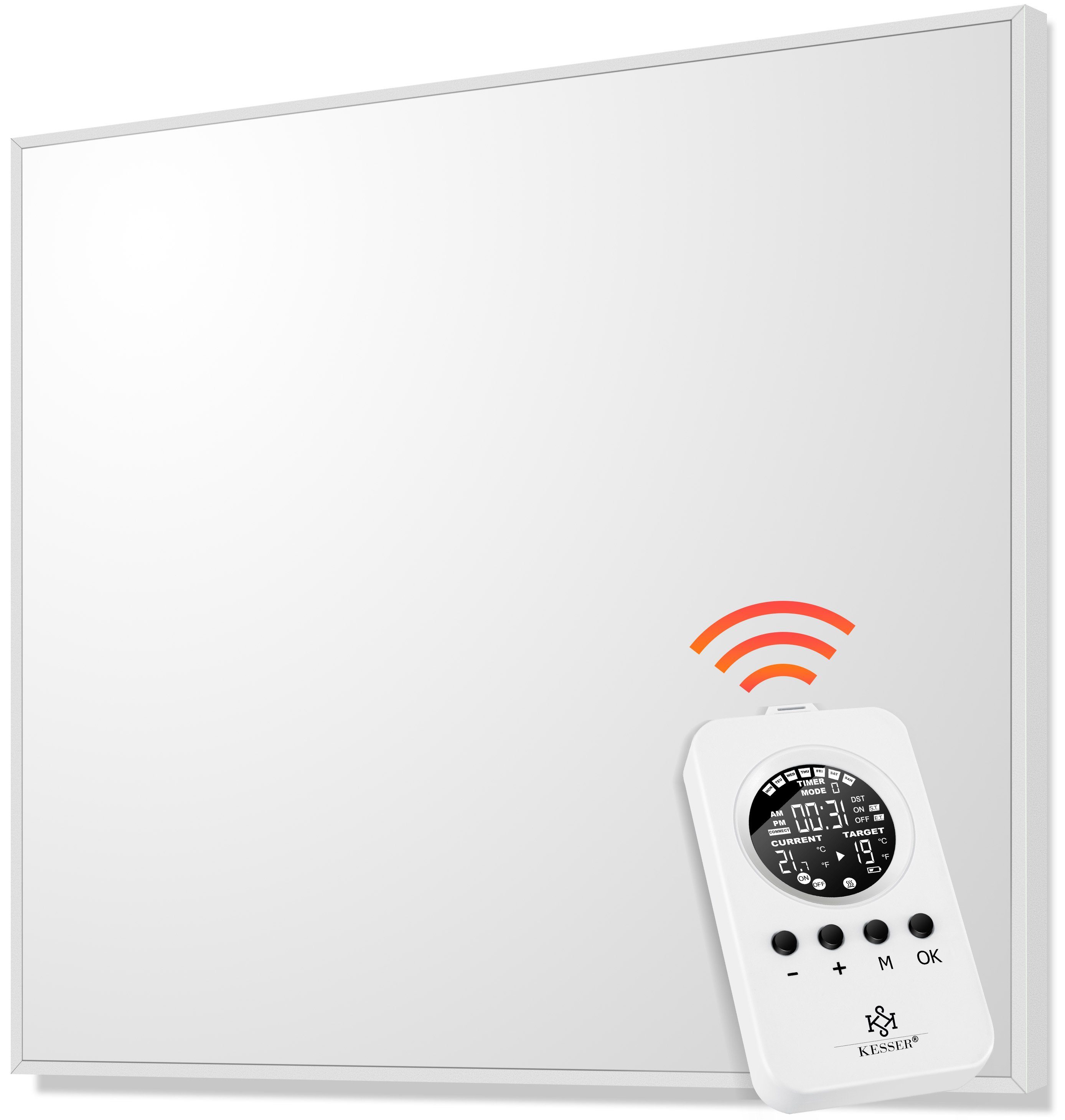 Elektroheizung Thermostat-Fernbedienung KESSER Weiß Infrarotheizung, mit Thermostat Infrarotheizung Infrarotheizkörper