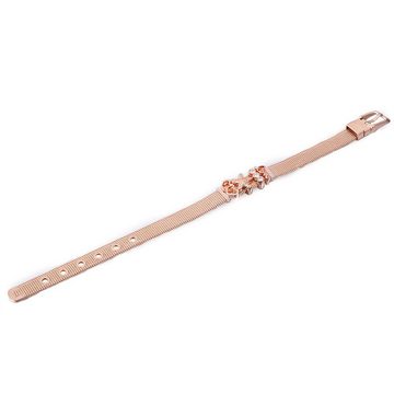 Heideman Armband Milanaise rosegold (Armband, inkl. Geschenkverpackung), mit verschiedenen Charms "Stern" und "Herzchen"