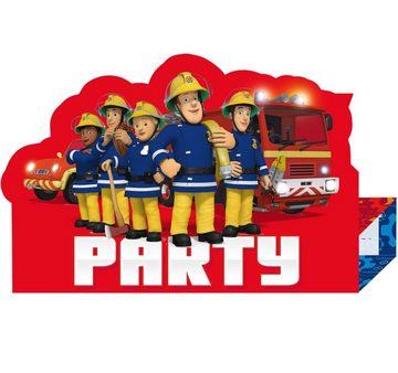 Amscan Papierdekoration Feuerwehrmann Sam Party Deko Set für Kindergeburtstage