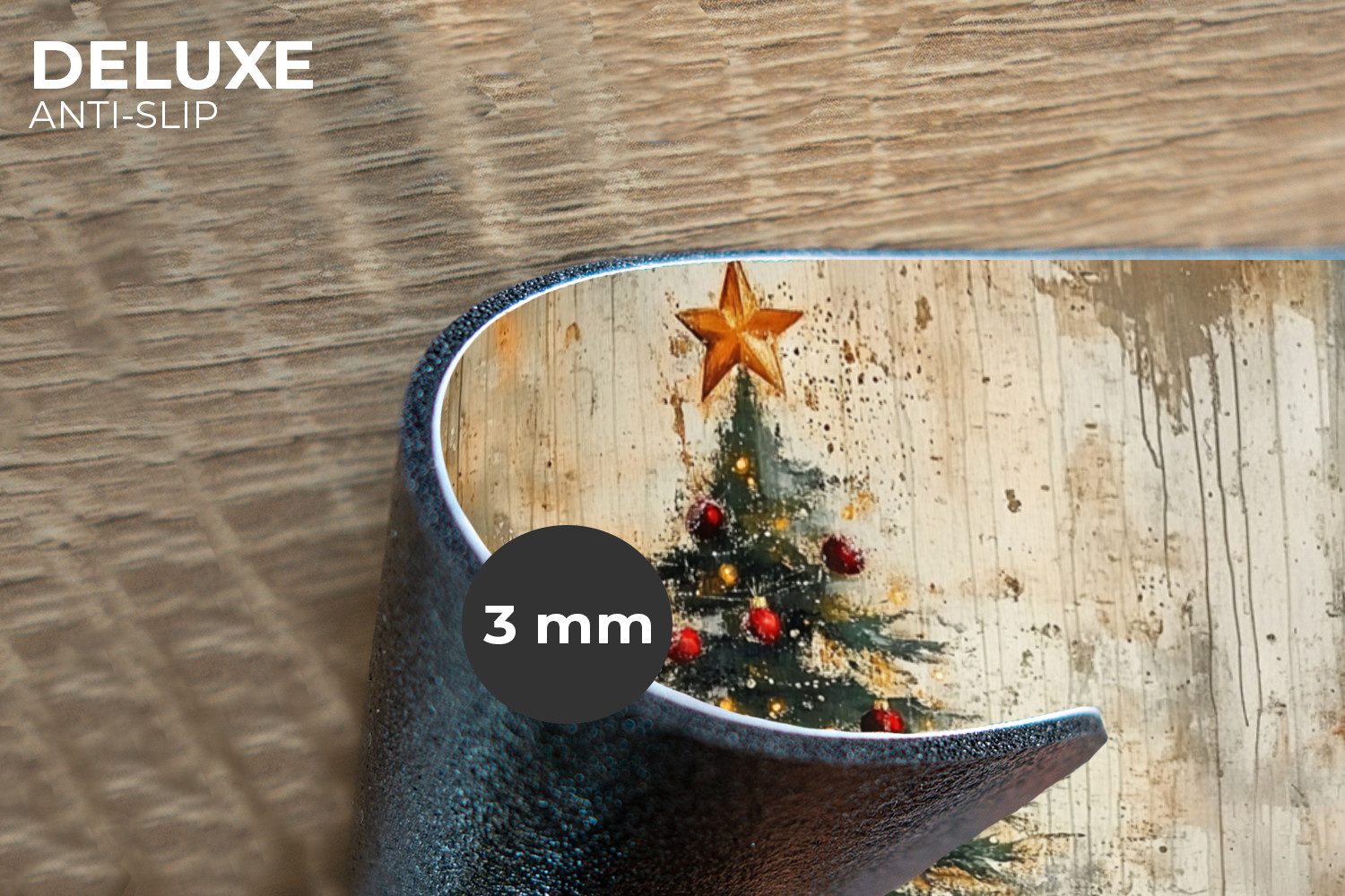 MuchoWow Platzset Weihnachtsbaum - Vintage - Weihnachten - Geschenk, (6-St) günstig online kaufen