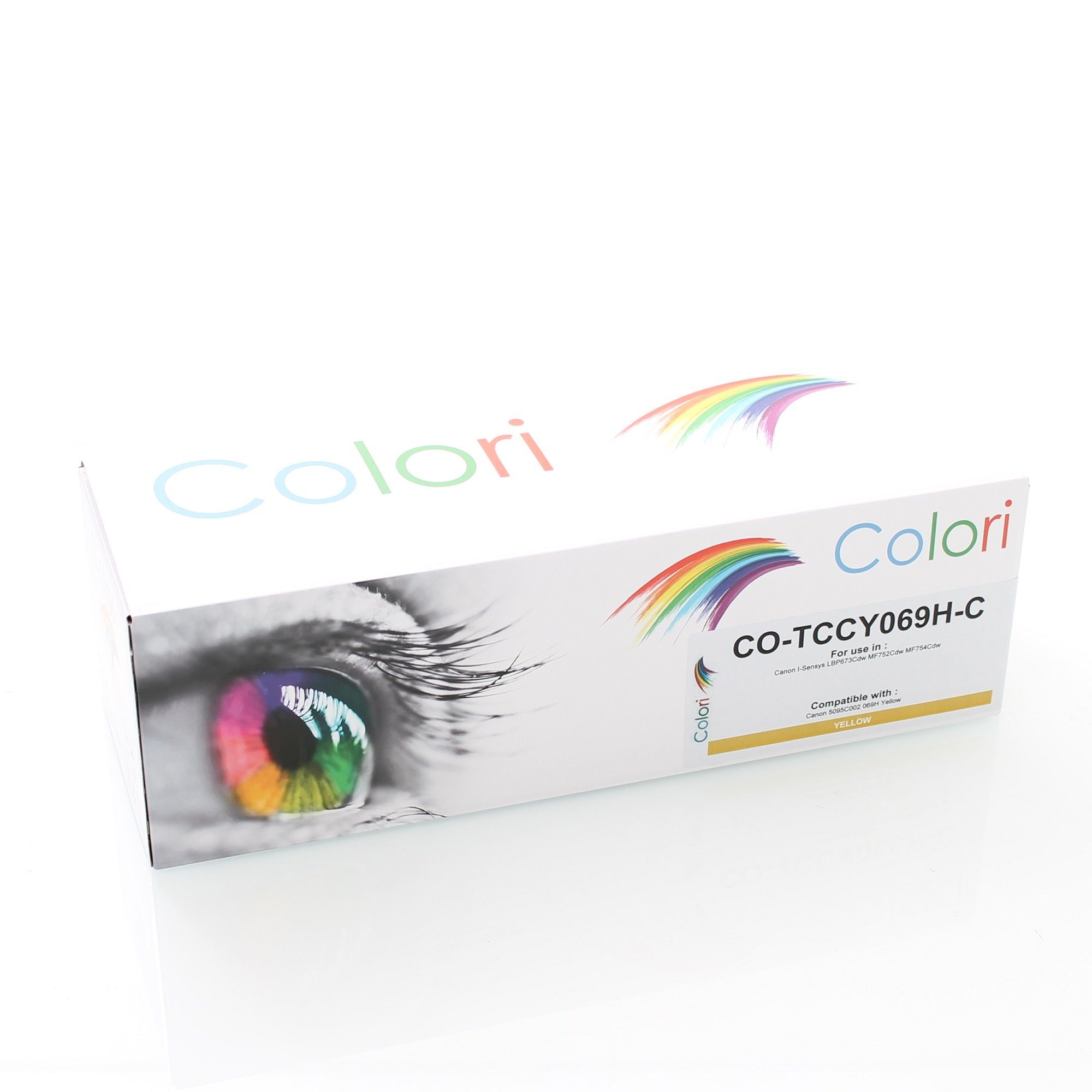 Colori Tonerkartusche, Kompatibler Toner (MIT CHIP) XXL für Canon 069H Y Gelb I-Sensys