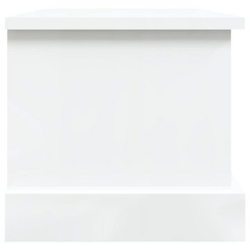furnicato Truhe Hochglanz-Weiß 50x30x28 cm Holzwerkstoff