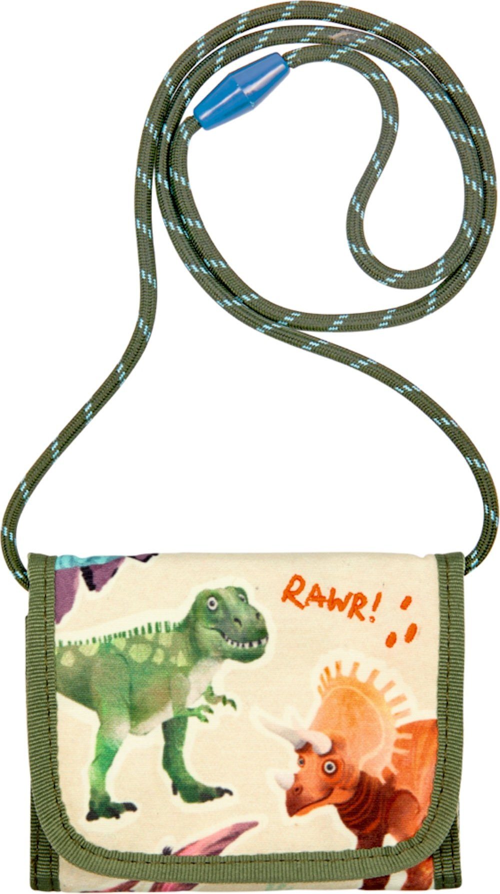 COPPENRATH DIE SPIEGELBURG Brustbeutel Brustbeutel Dino - Dino Friends - Kinder (Set, 1-tlg., 1), mit Klarsichtfach und abnehmbarer Kordel