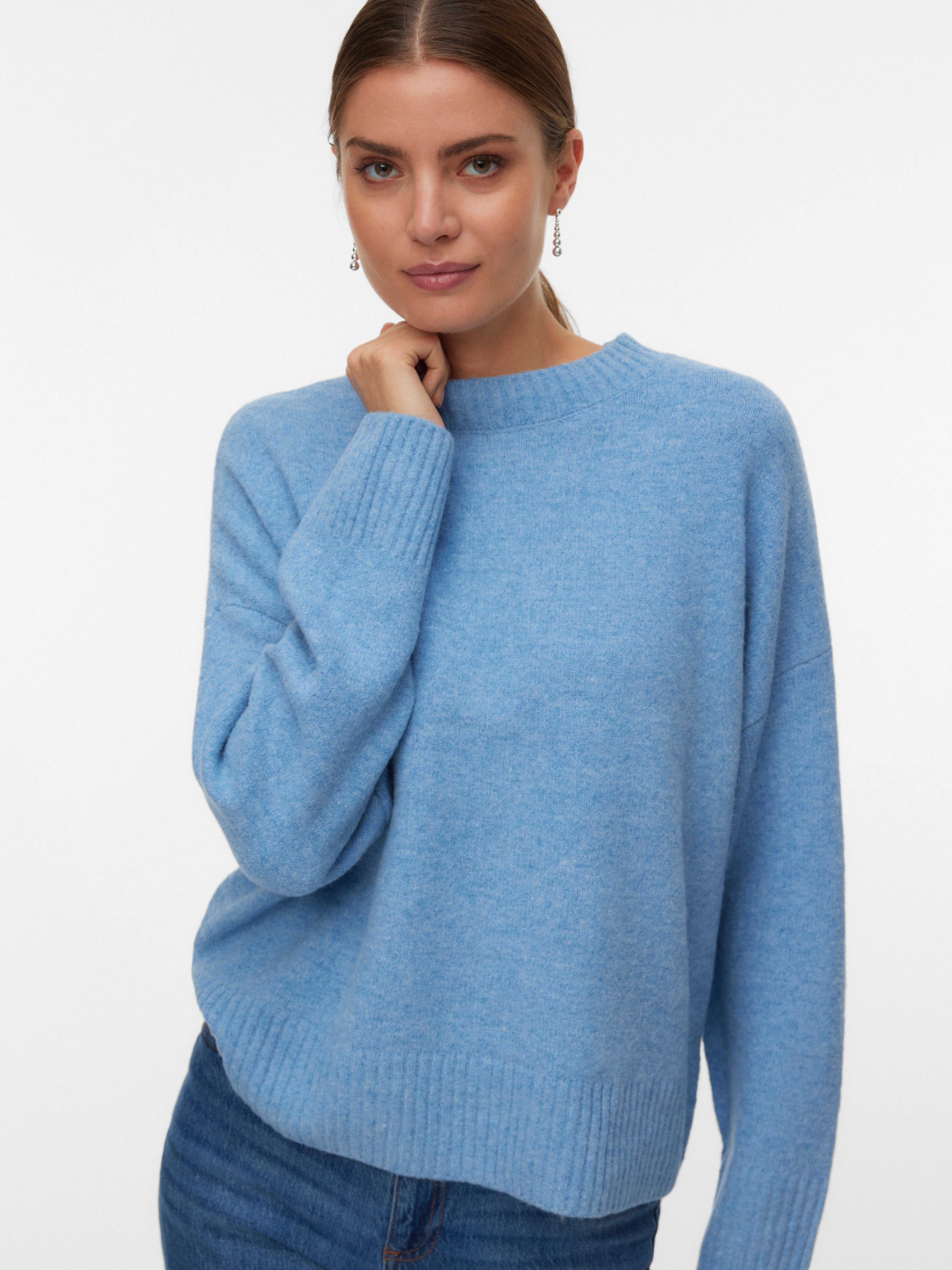 Vero Moda Strickpullover VMBOOM LS O-NECK günstig online kaufen