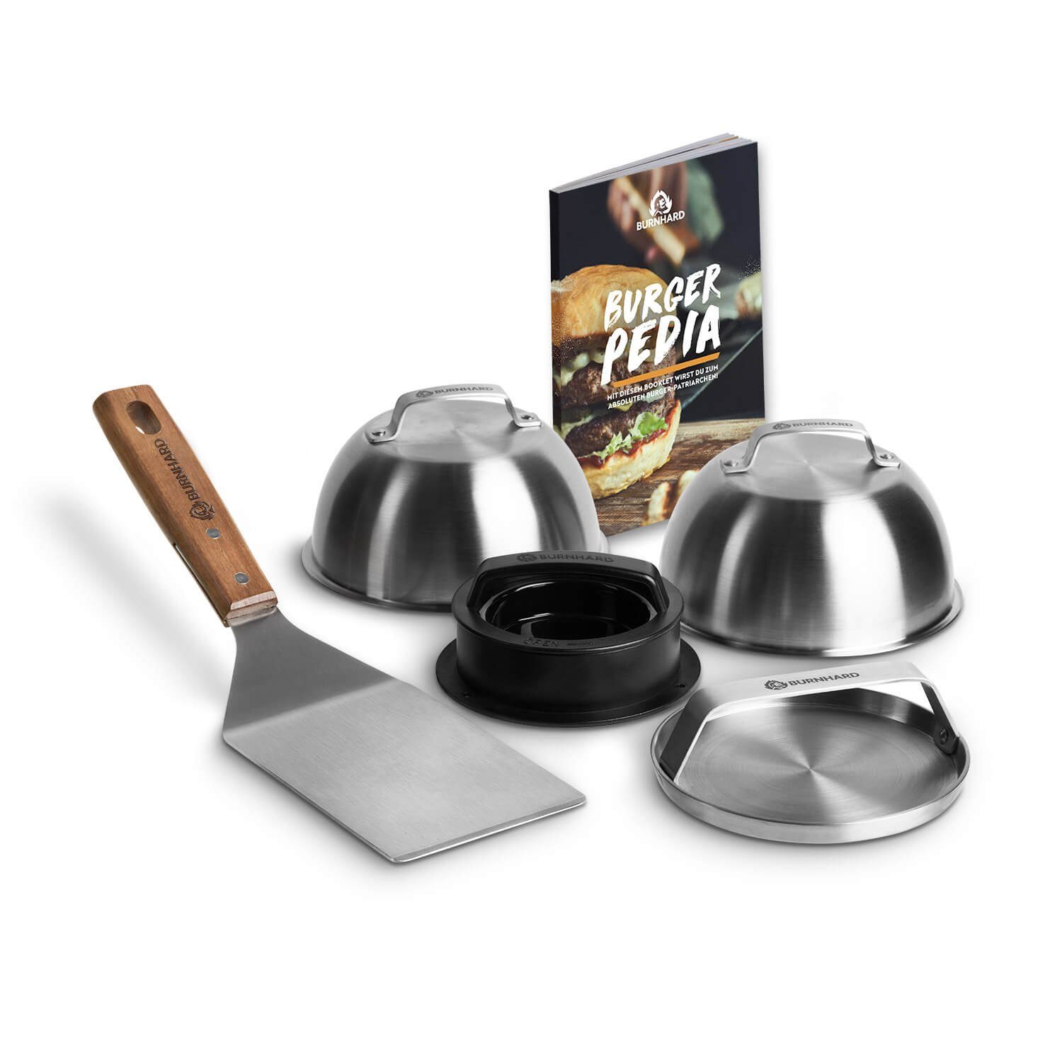 BURNHARD® Burgerpresse Ultimatives Burger-Set 6 tlg. (6 St)