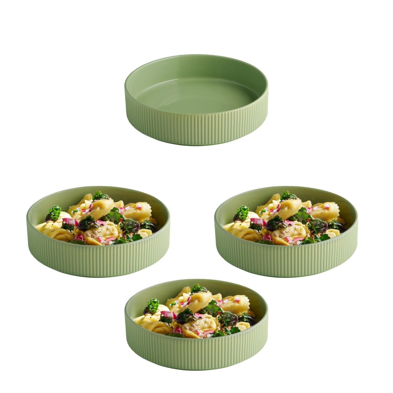 APS Schale THE GRID, Porzellan, (Set, 3-tlg), Porzellan, stapelbar