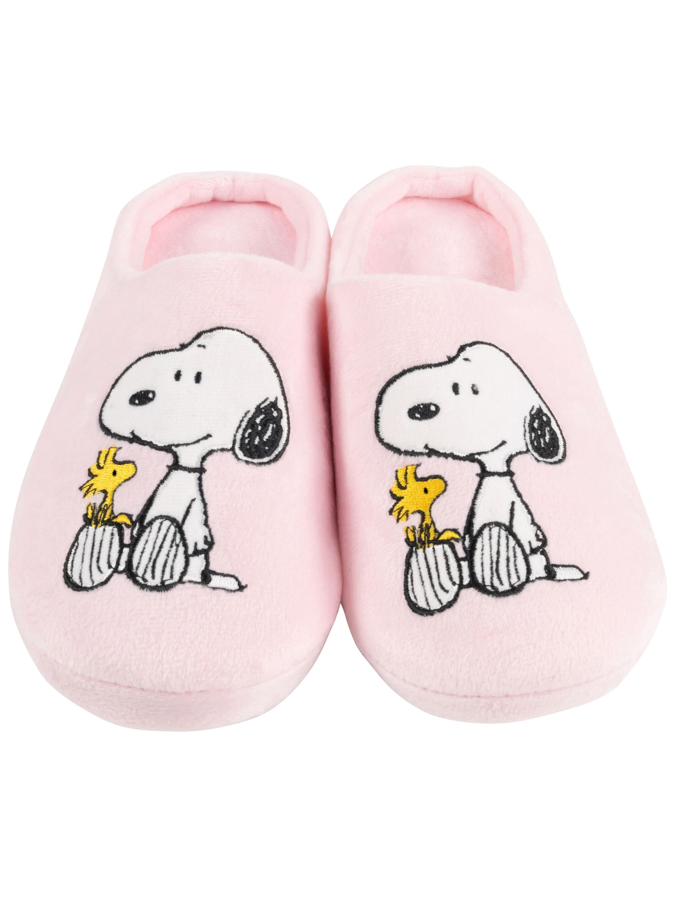 United Labels® The Peanuts Snoopy Hausschuhe Woodstock Puschen Slipper Pantoffeln Hausschuh