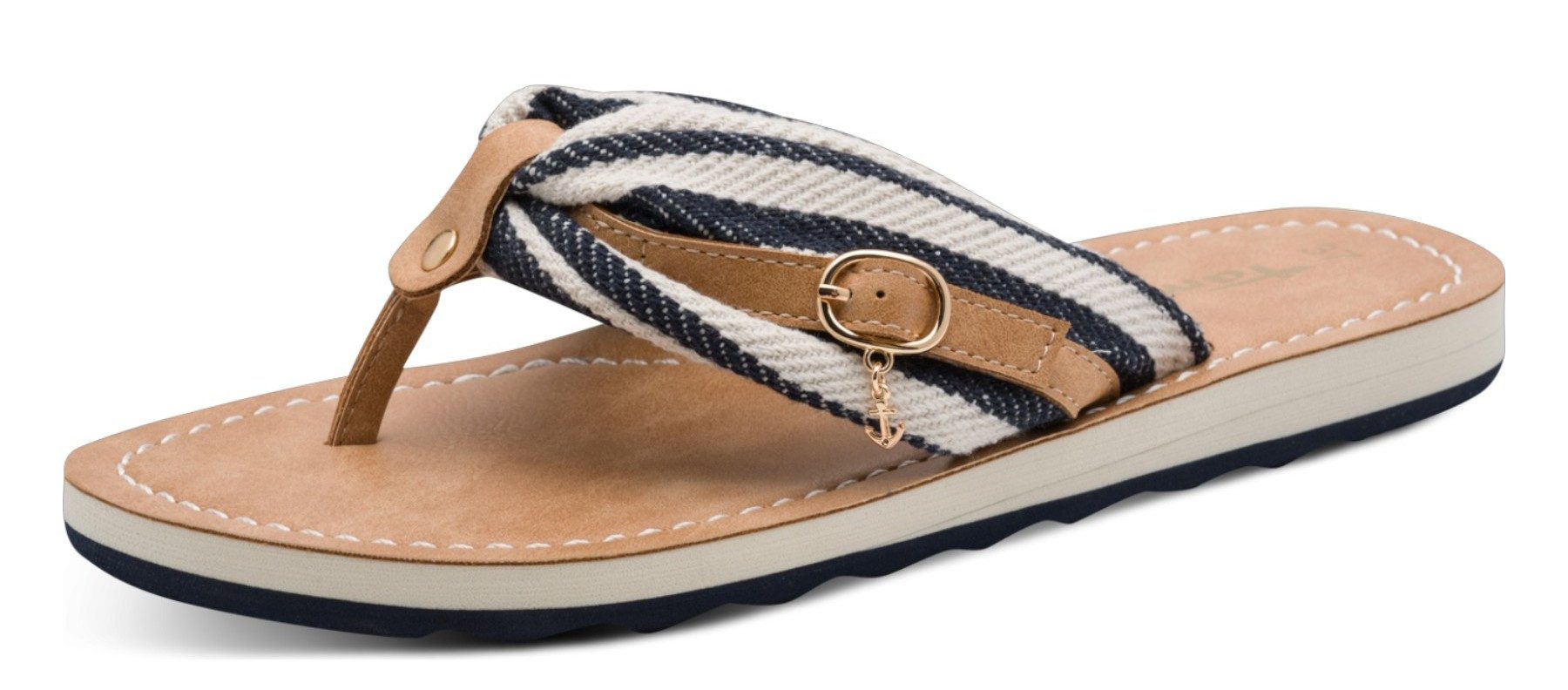 Tamaris 1-27149-46 865 Navy Stripes Sandale
