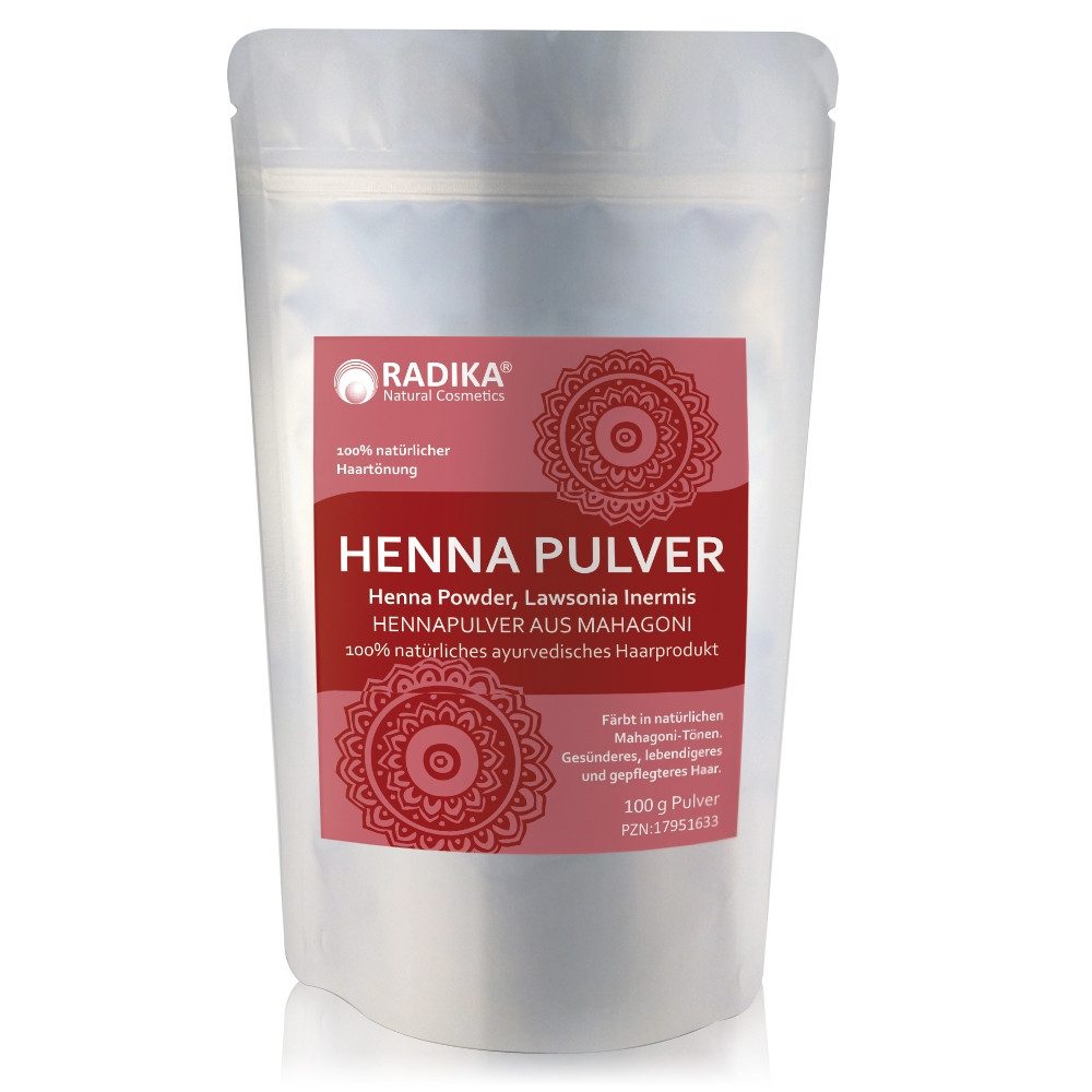 BIOHERBA R Pflege-Set Henna Pulver Mahagoni 100 g