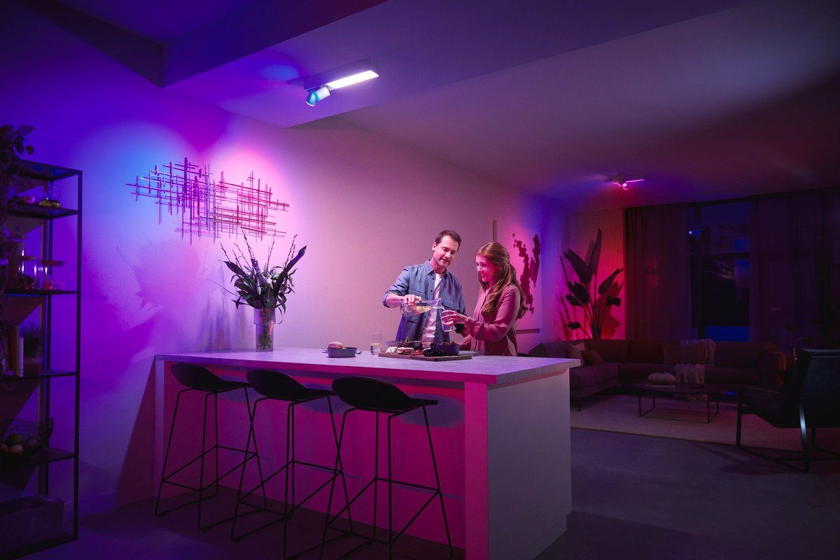 Philips Hue LED wechselbar, Deckenspot Leuchtmittel LED wechselbar Centris Spot