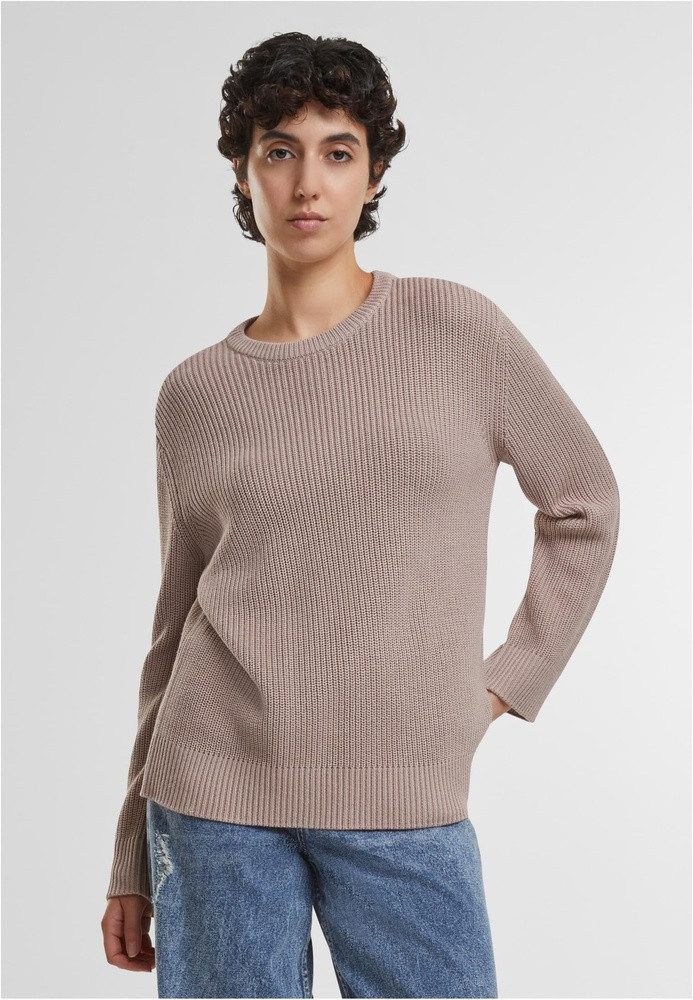 URBAN CLASSICS Rundhalspullover Ladies Rib Knit günstig online kaufen