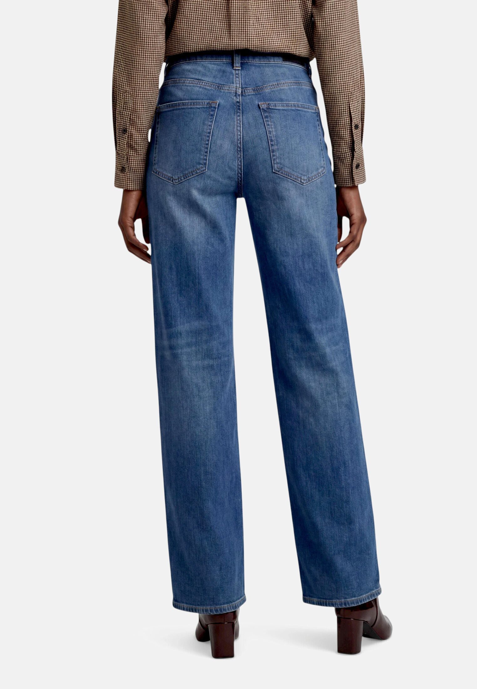 Zero Bequeme Jeans Damen Wide Leg Jeans Style Witney – Bild 3 von 5