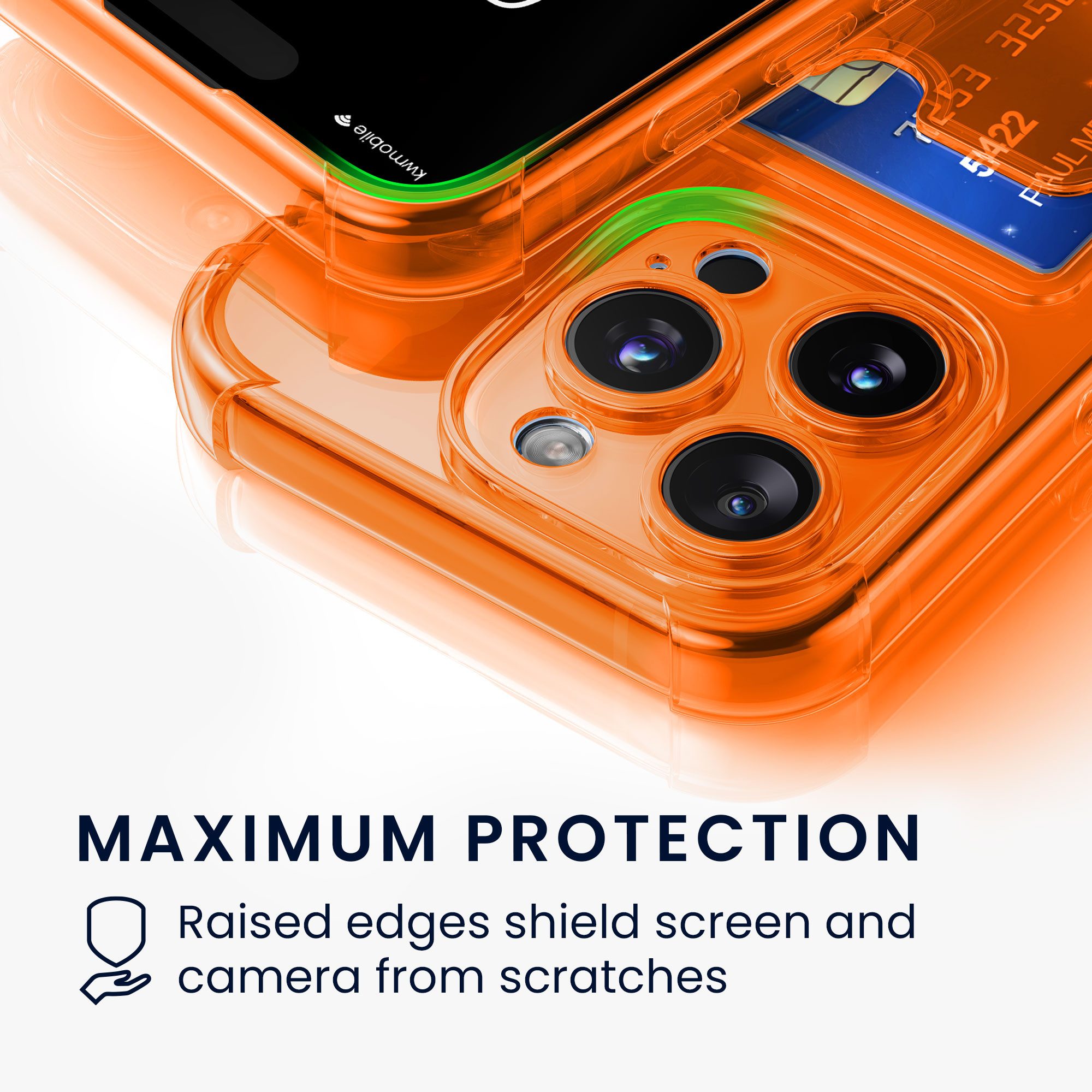 kwmobile Smartphone-Hülle Hülle mit Kartenfach für Apple iPhone 15 Pro, Handyhülle iPhone 15 Pro mit Kartenfach Soft Case