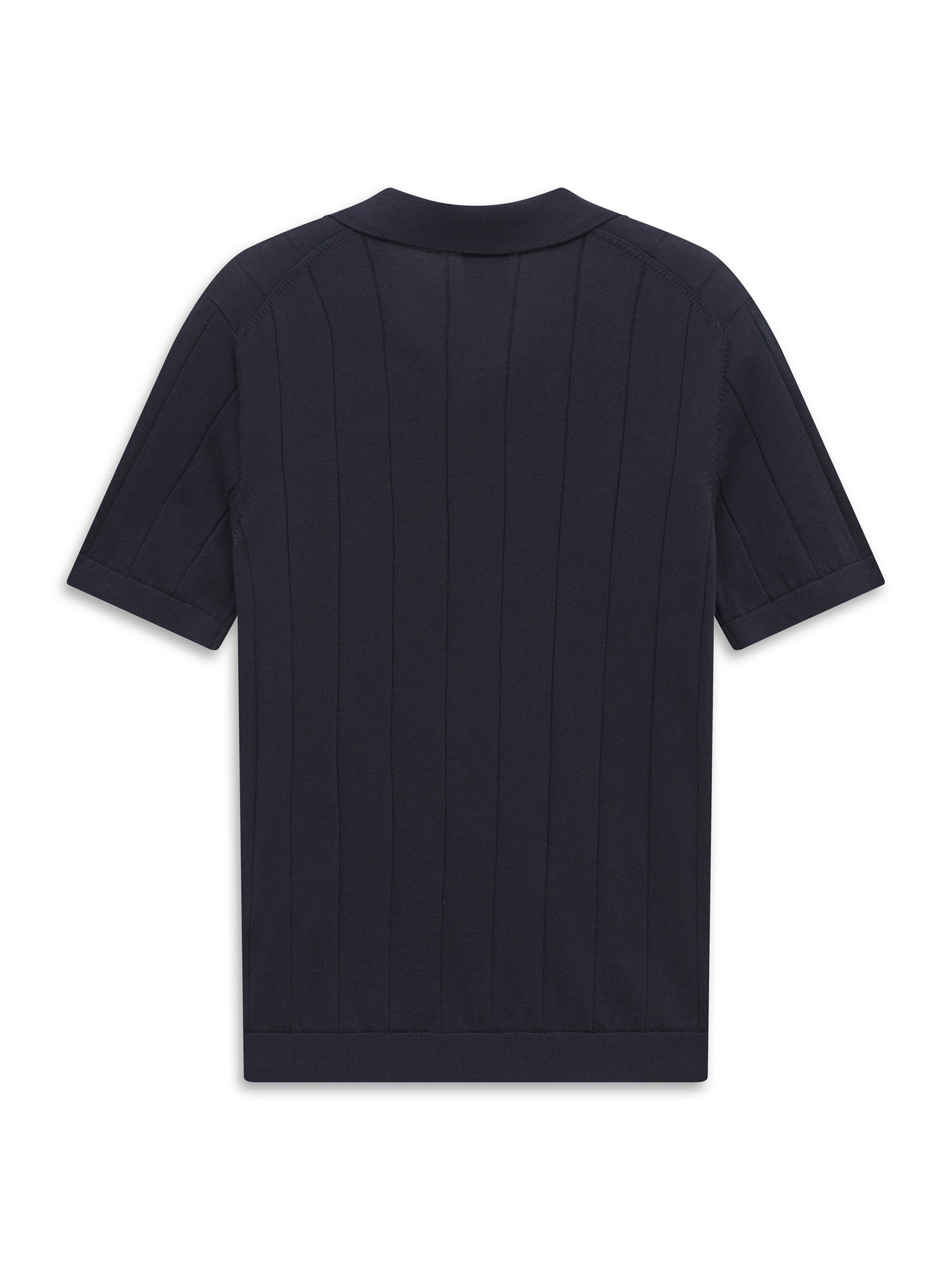 bugatti Poloshirt Regular Fit Regular Fit Strickstruktur Baumwolle Kurzarm