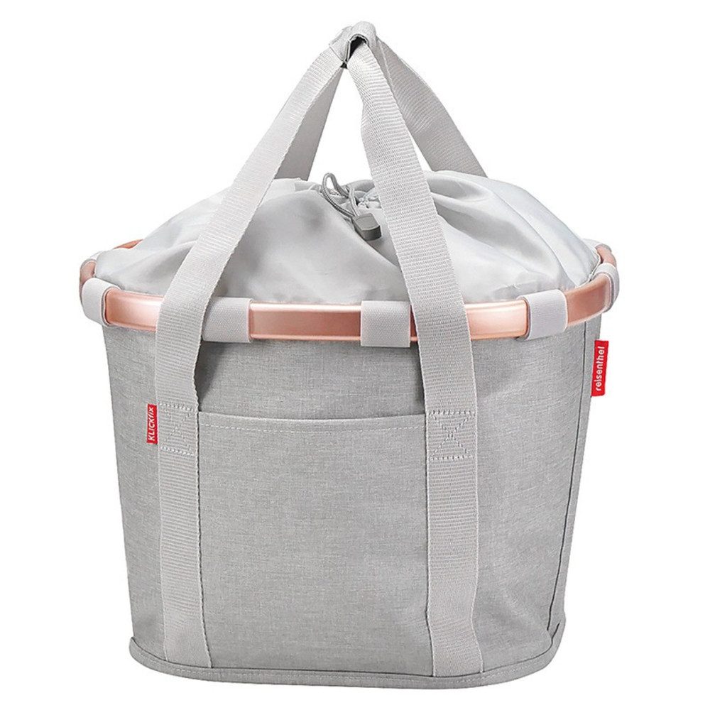 KlickFix Fahrradkorb City-Tasche Bikebasket twist sky rose, 35x28x26cm,15lt günstig online kaufen