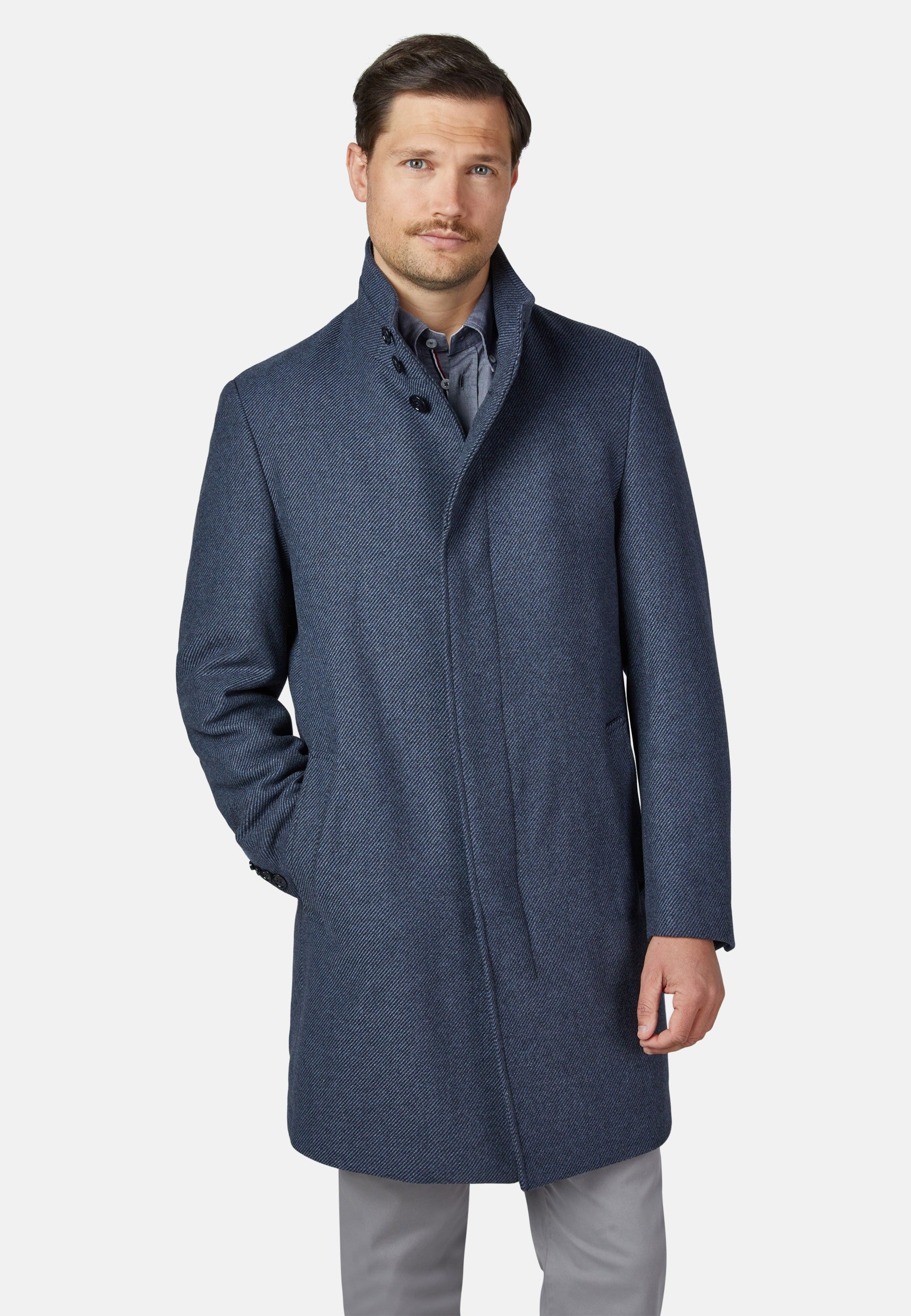 HECHTER PARIS Kurzmantel WOLLMANTEL mit Stehkragen für klaren Look