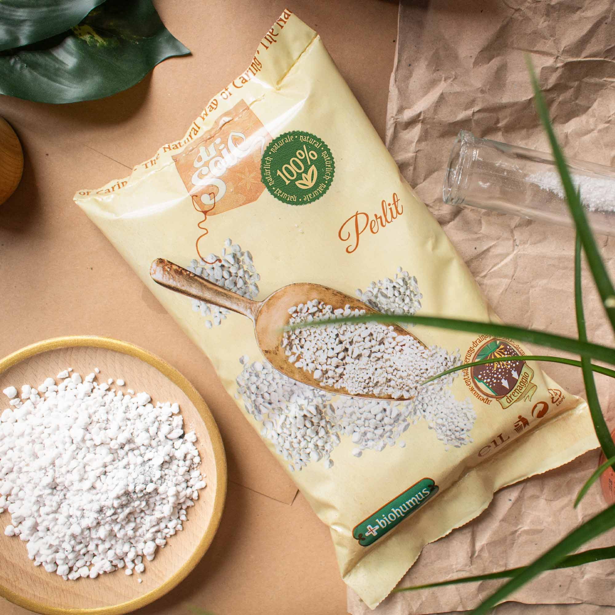 dr. Soil Gartenbau-Perlite Garten-Perlite Bodenauflockerung & Drainage, 1L