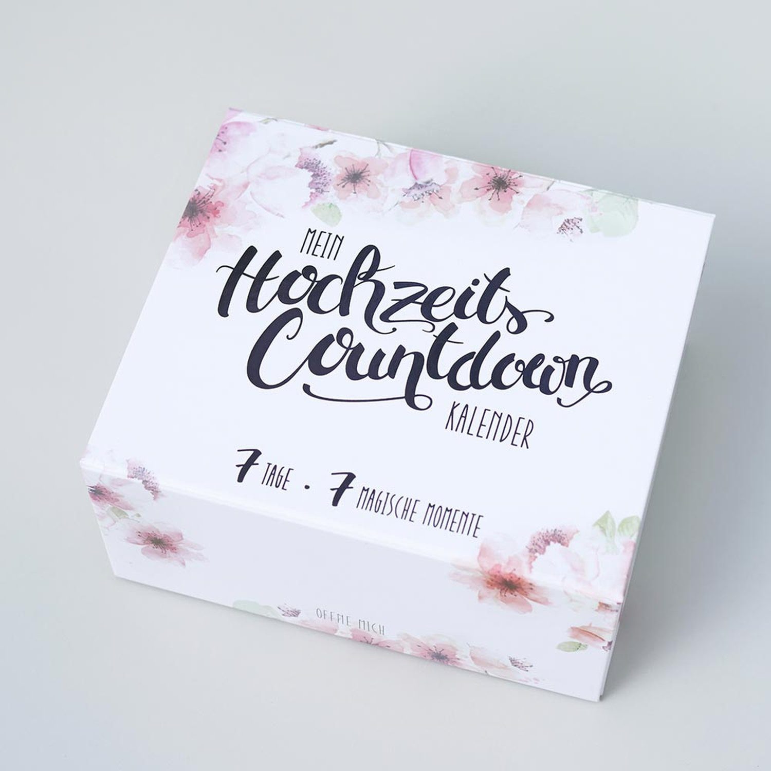 melovely Countdown Kalender Hochzeits-Countdown-Kalender, Geschenk für die Braut, 7 Überraschungen für Entspannung & Achtsamkeit