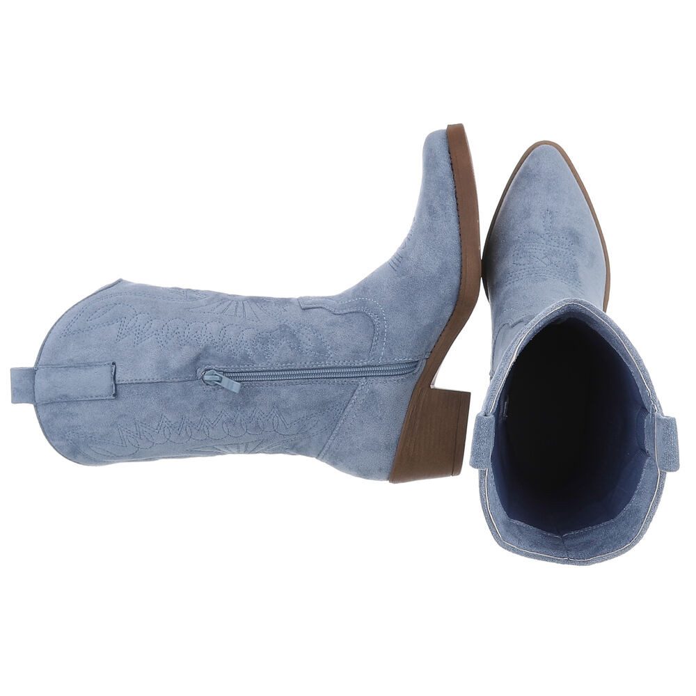 Ital-Design Moderner Western-Stiefel mit Stickerei für Damen Westernstiefel günstig online kaufen