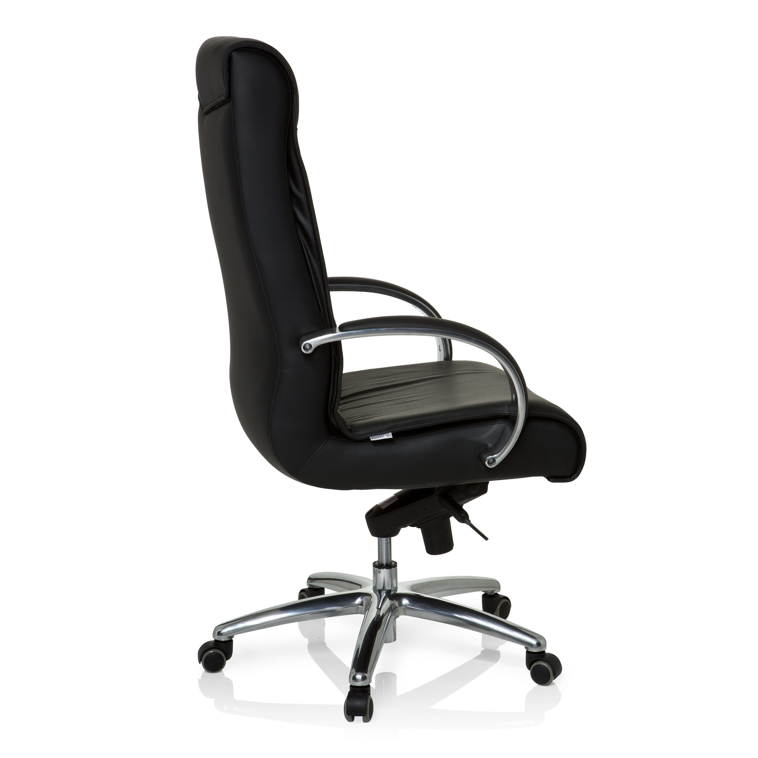 hjh OFFICE Drehstuhl XXL Drehstuhl Xxl F 400 Leder mit Armlehnen (1 St), XXL Chefsessel Bürostuhl ergonomisch