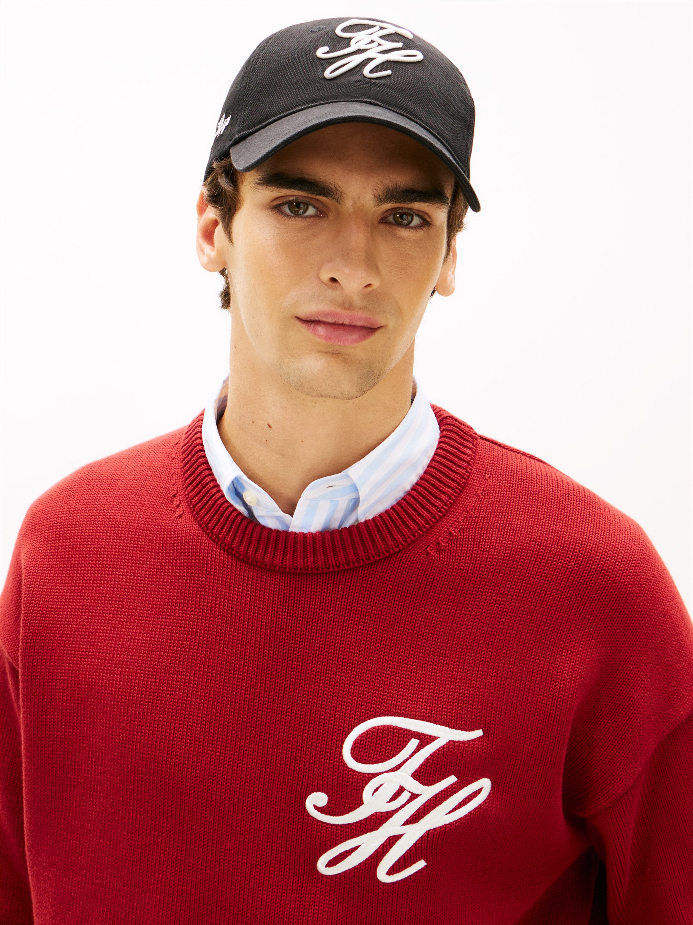 Tommy Hilfiger Baseball Cap TH SCRIPT SOFT 6 PANEL mit Logo-Stickerei, Umfang 58 cm