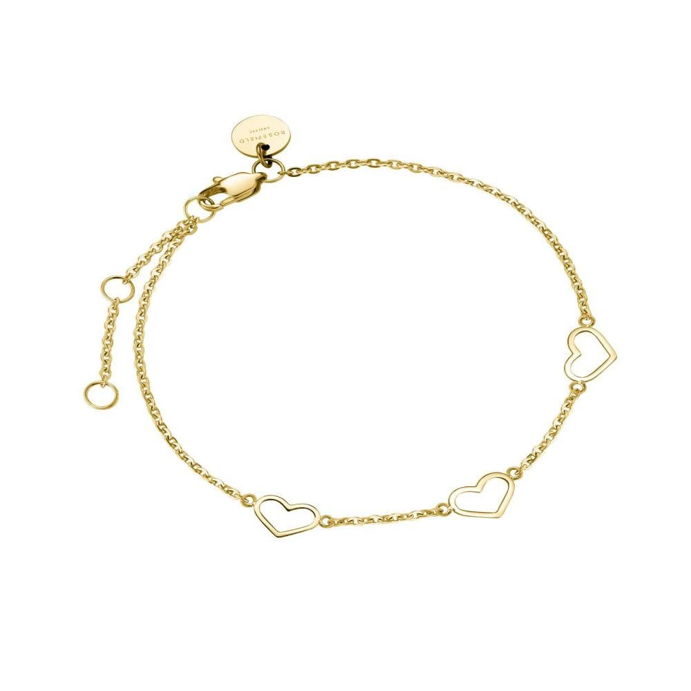 ROSEFIELD Armband ROSEFIELD Armband Triple Heart Bracelet Gold