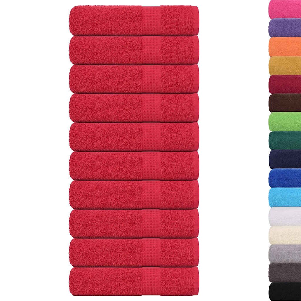 vidaXL Handtuch Badetücher 10 Stk. Rot günstig online kaufen