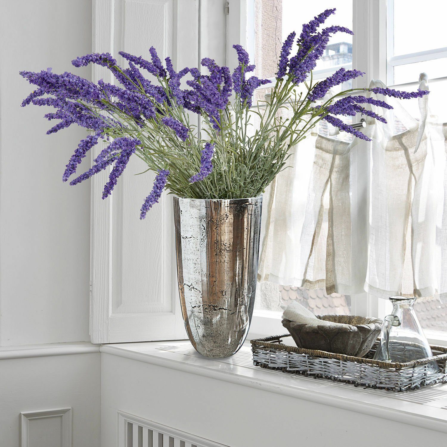Kunstblume Dekoblume 6er Set Lavender lila, Mirabeau, Höhe 58.0 cm