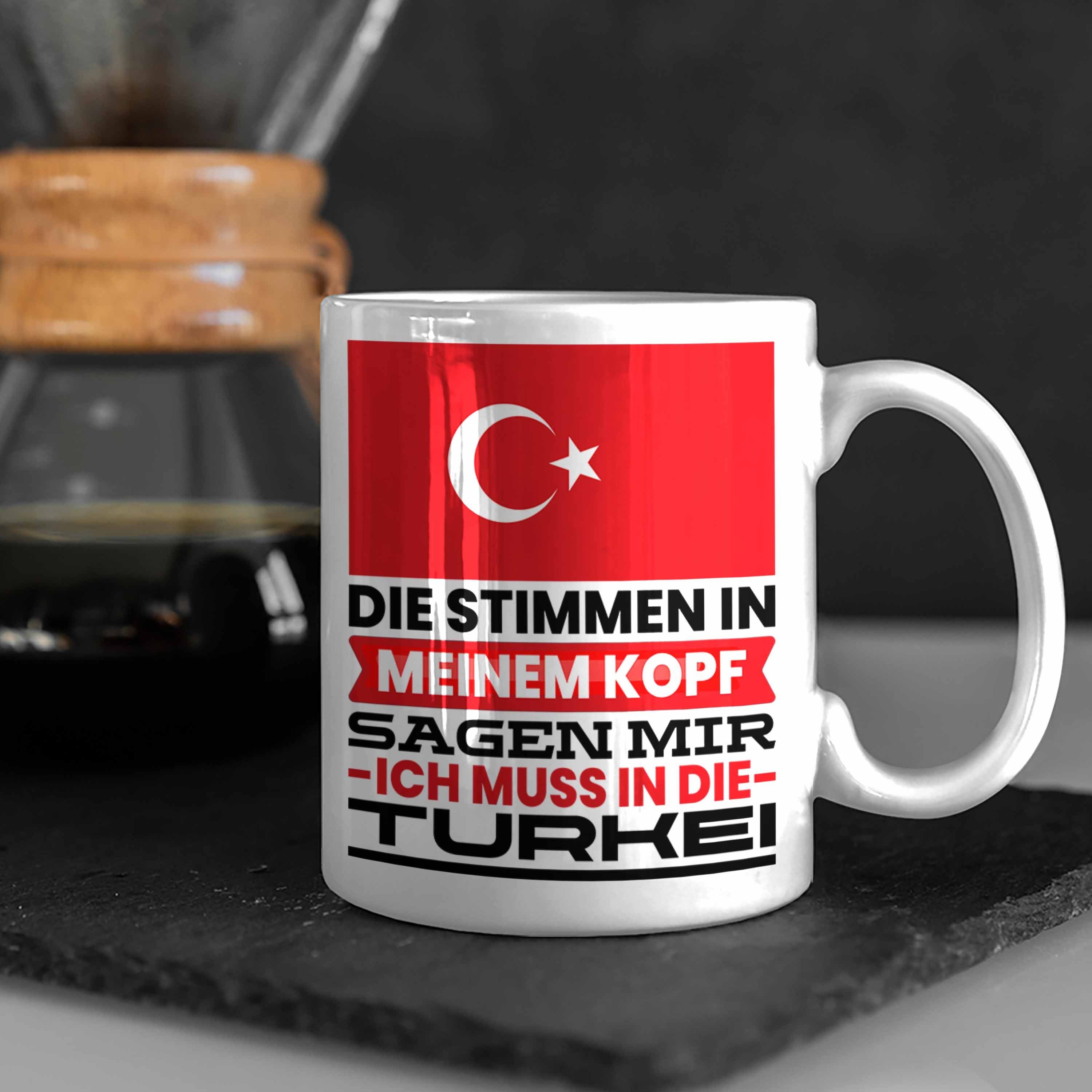Trendation Tasse Türkei Tasse Geschenk Mu Ich Urlaub für Weiss Geburtstag Geschenkidee Türken