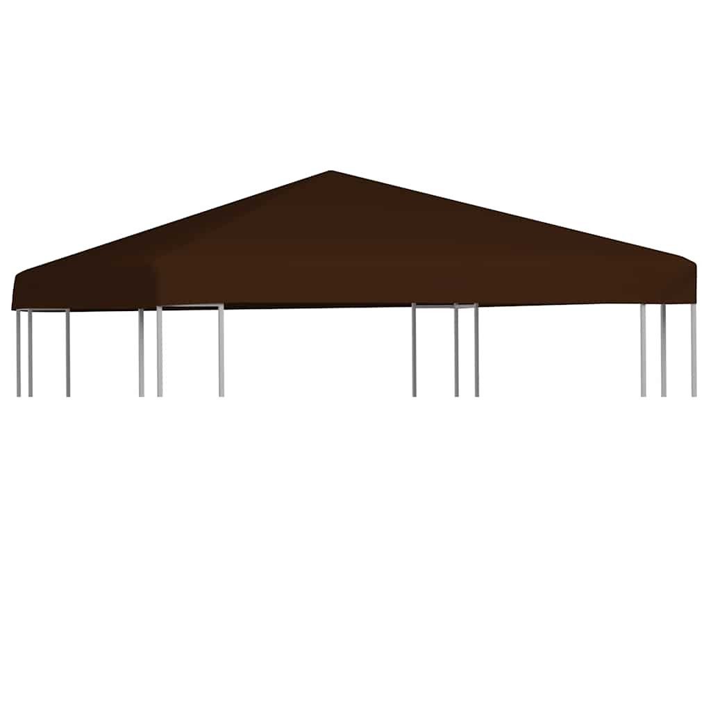 vidaXL Pavillon-Ersatzdach Pavillondach 310 g / m² 3x3 m Braun, 300 x 300 cm