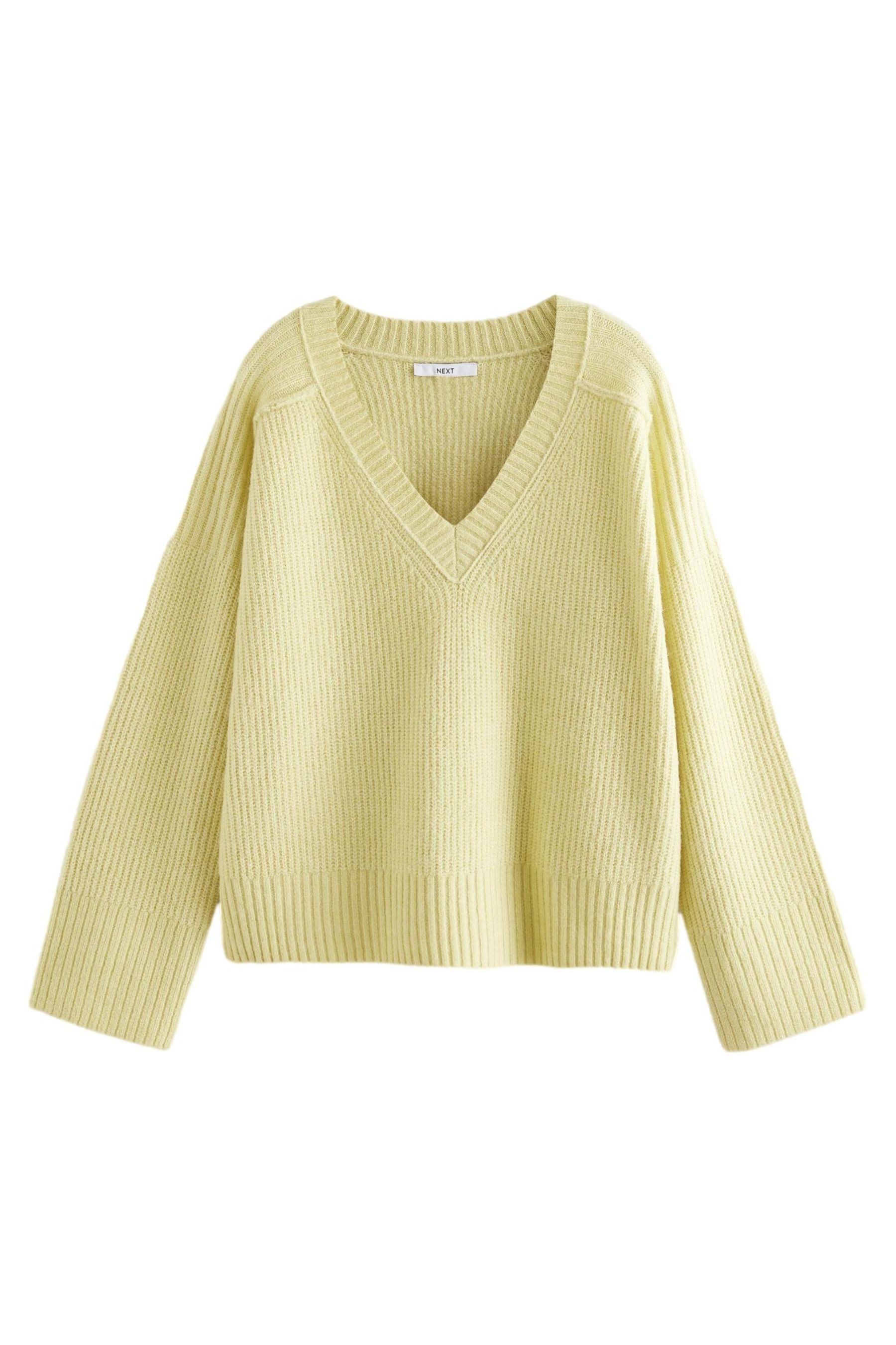 V-Ausschnitt-Pullover Weicher Strickpullover mit V-Ausschnitt