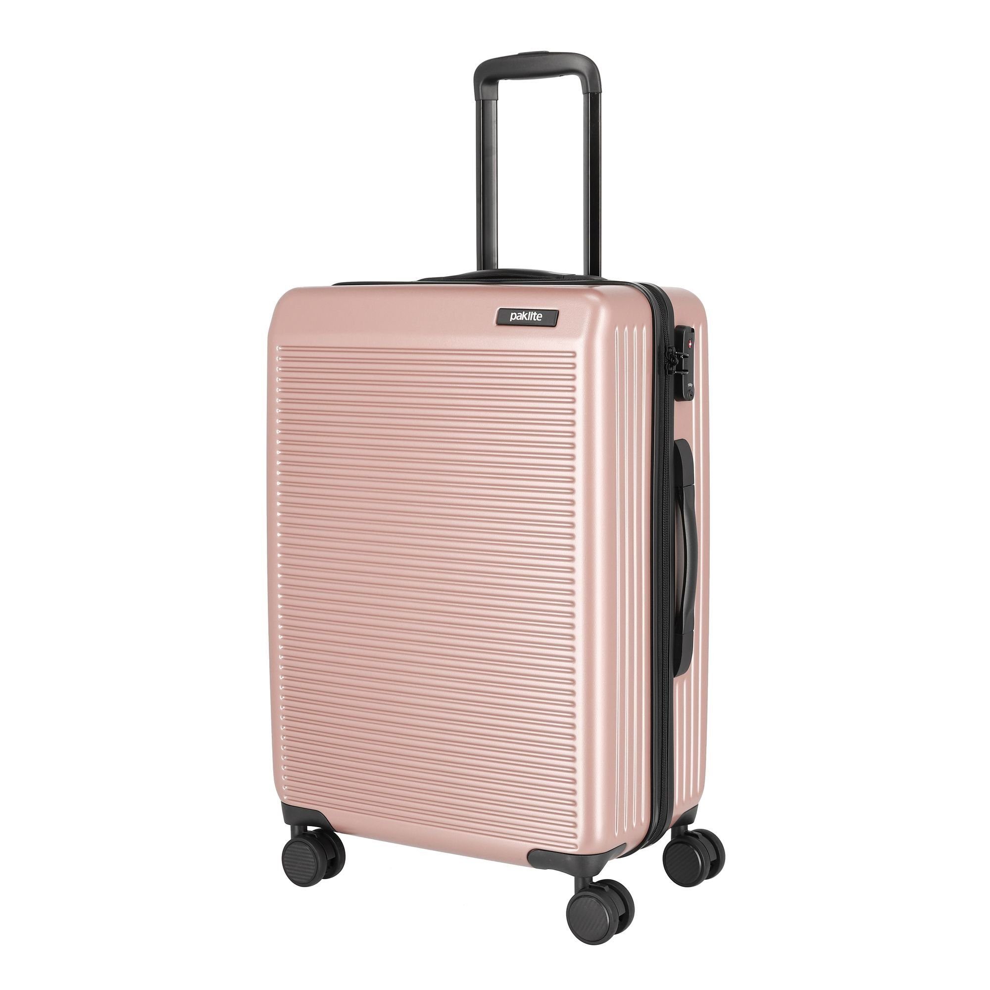 paklite Hartschalen-Trolley Sienna, 4 ABS rosé Rollen