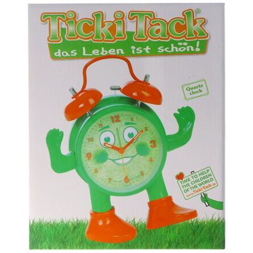 technoline Kinderwecker ABC spielerisch die Uhrzeit lernen, Ticki Tack der Kinderwecker grün