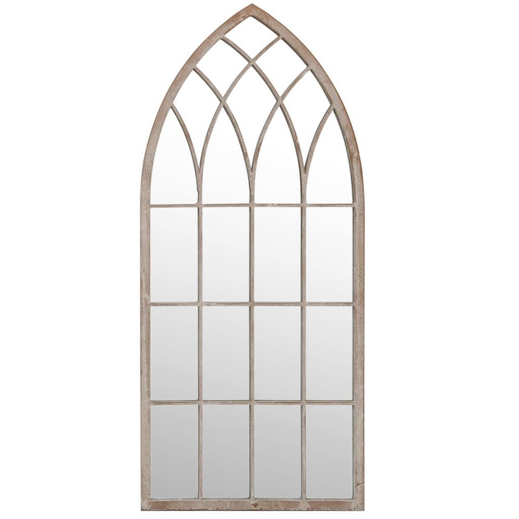furnicato Wandspiegel Attraktiver Innenspiegel 100 x 45 cm in Sand (1-St), Antik-Look Wandspiegel aus Eisen mit vorgebohrtem Loch für innen