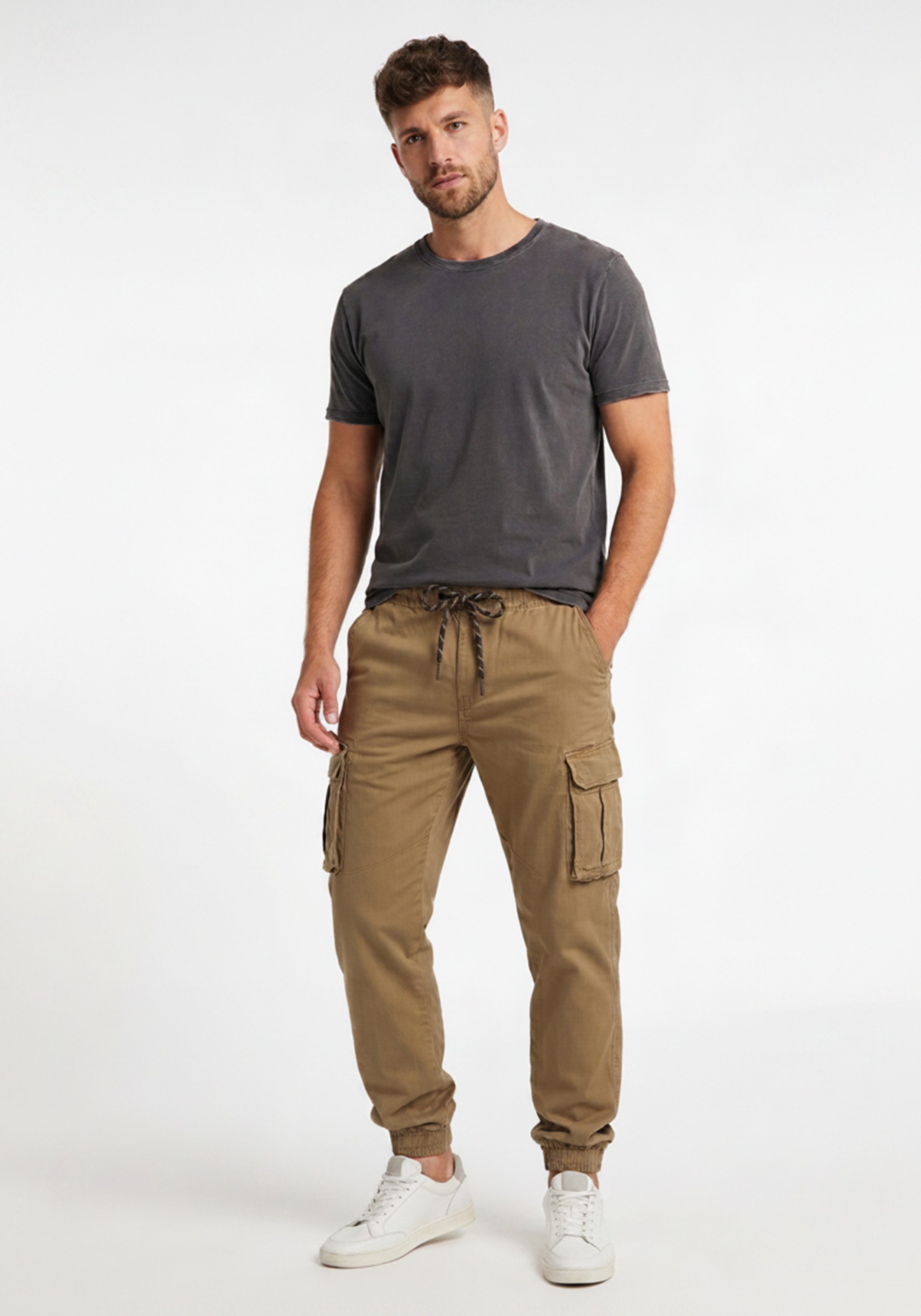 Man's World Cargohose mit elastischem Bund bequem, praktisch, lässig