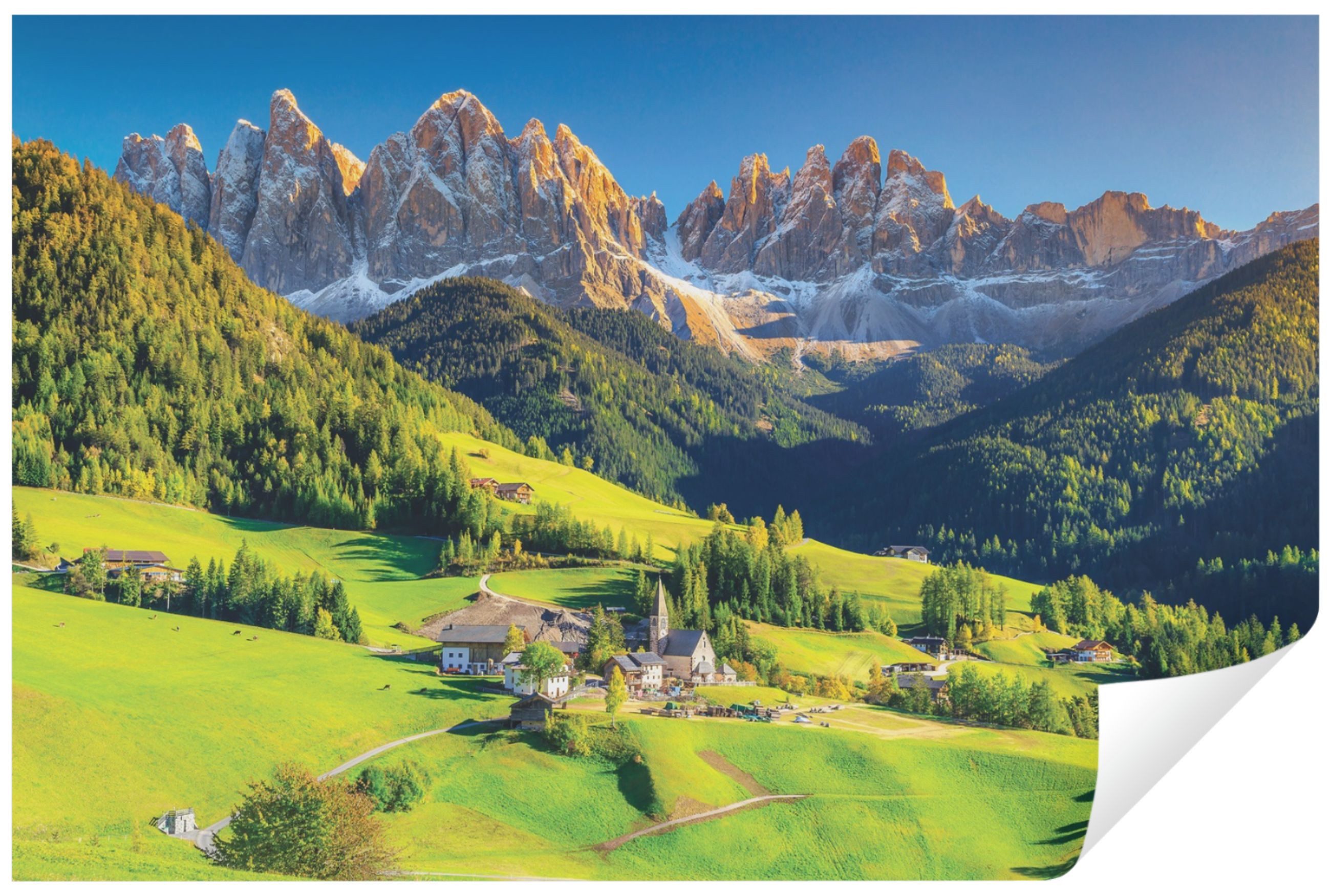 Wallarena Fototapete Berge Wald Natur Landschift Vlies Tapete für Wohnzimme günstig online kaufen