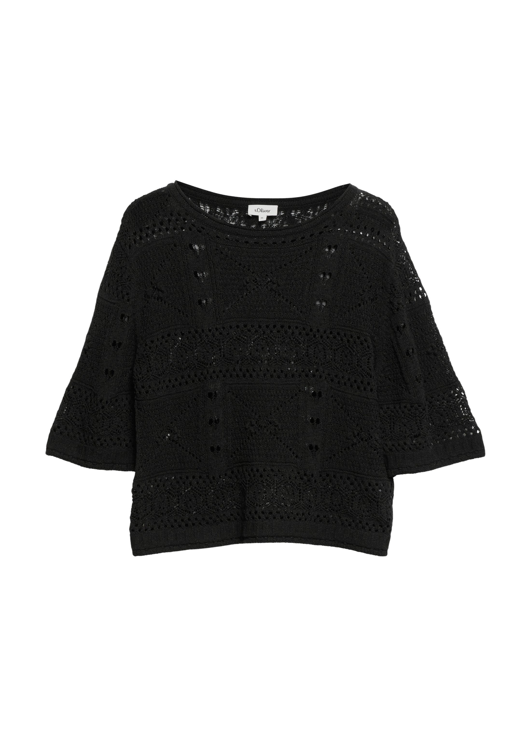 Kurzarmpullover Strickpullover