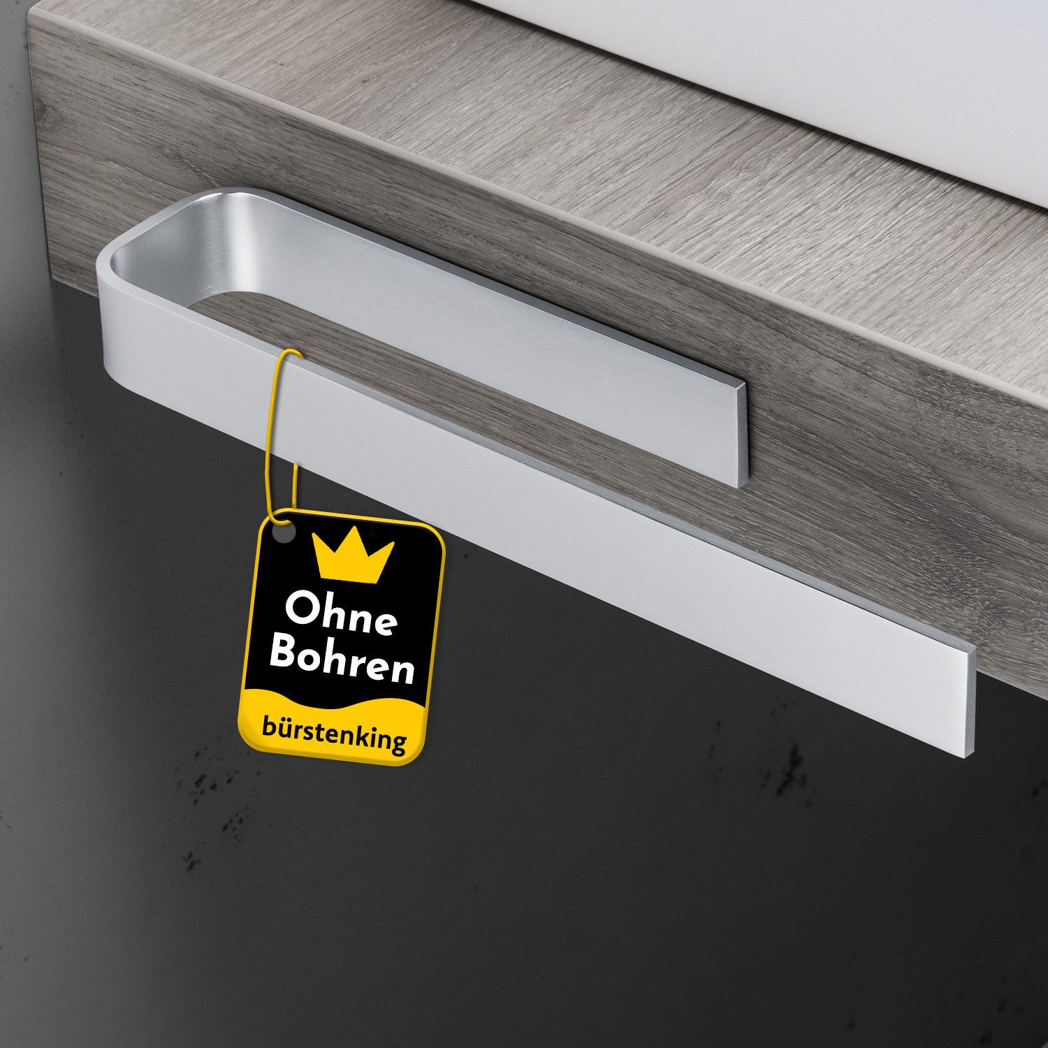 Bürstenking Handtuchhalter zum kleben, Handtuchstange ohne Bohren, 3M-Klebe günstig online kaufen