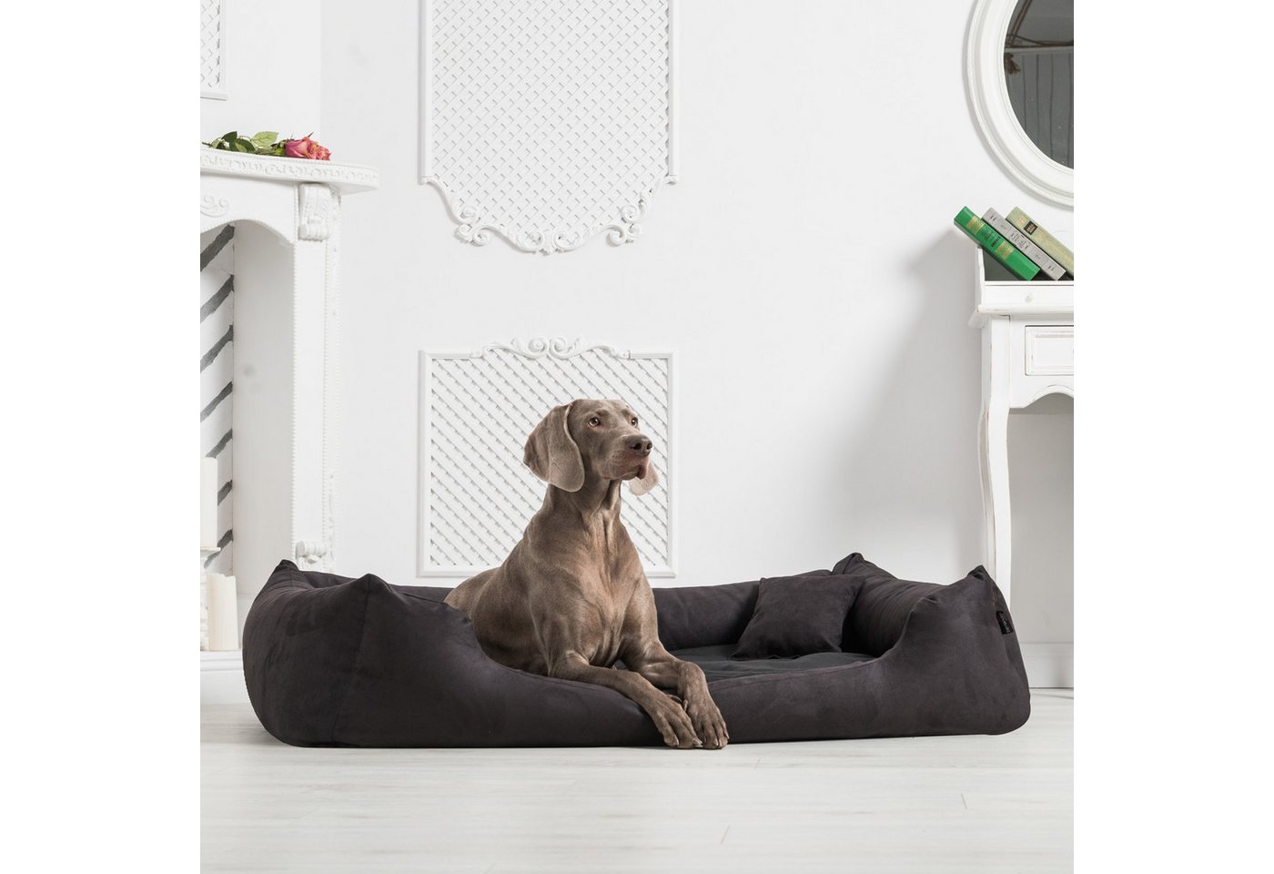 Thumbnail - tierlando® Tierbett Orthopädisches Hundebett PLUTO SOFT, Visco, Samtweiches Velours