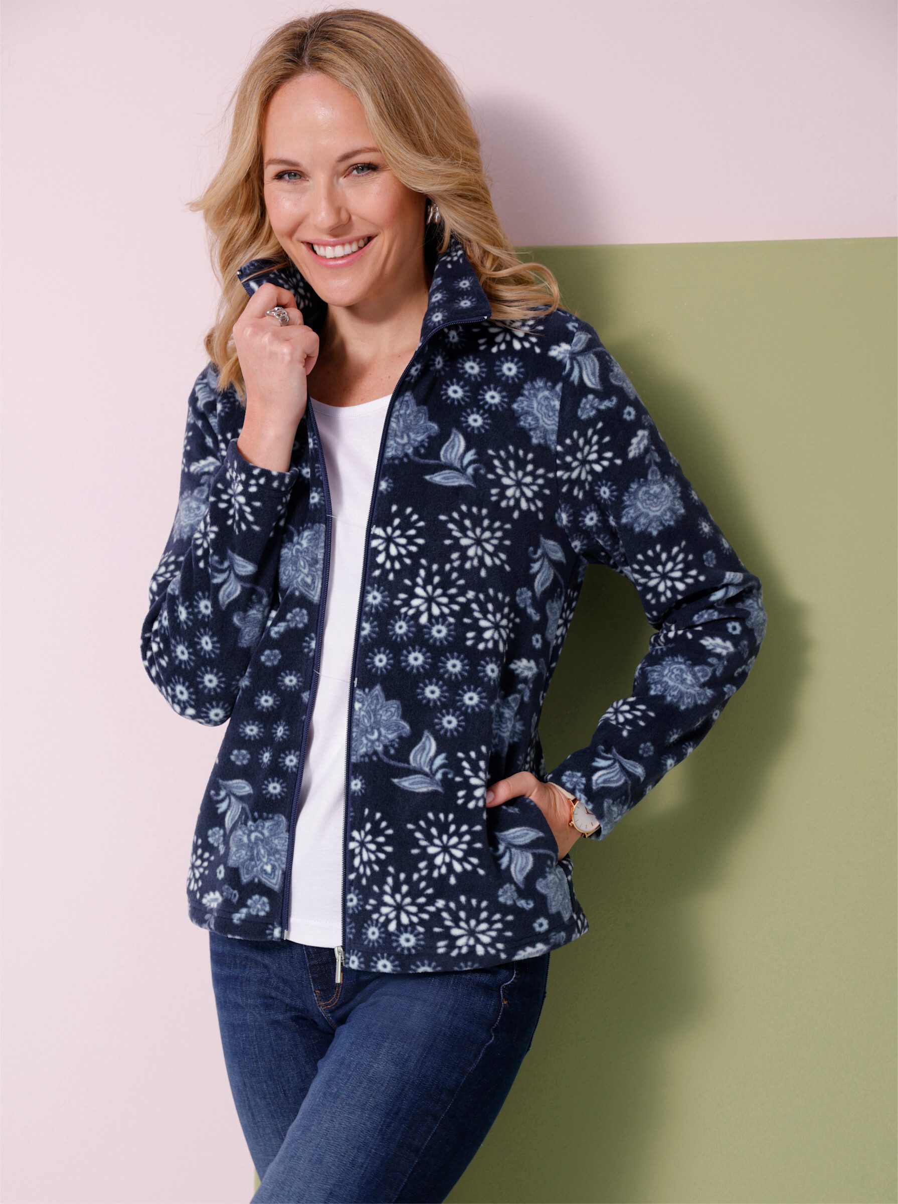 Sieh an! Fleecejacke Fleece-Jacke Langarm – Bild 3 von 4