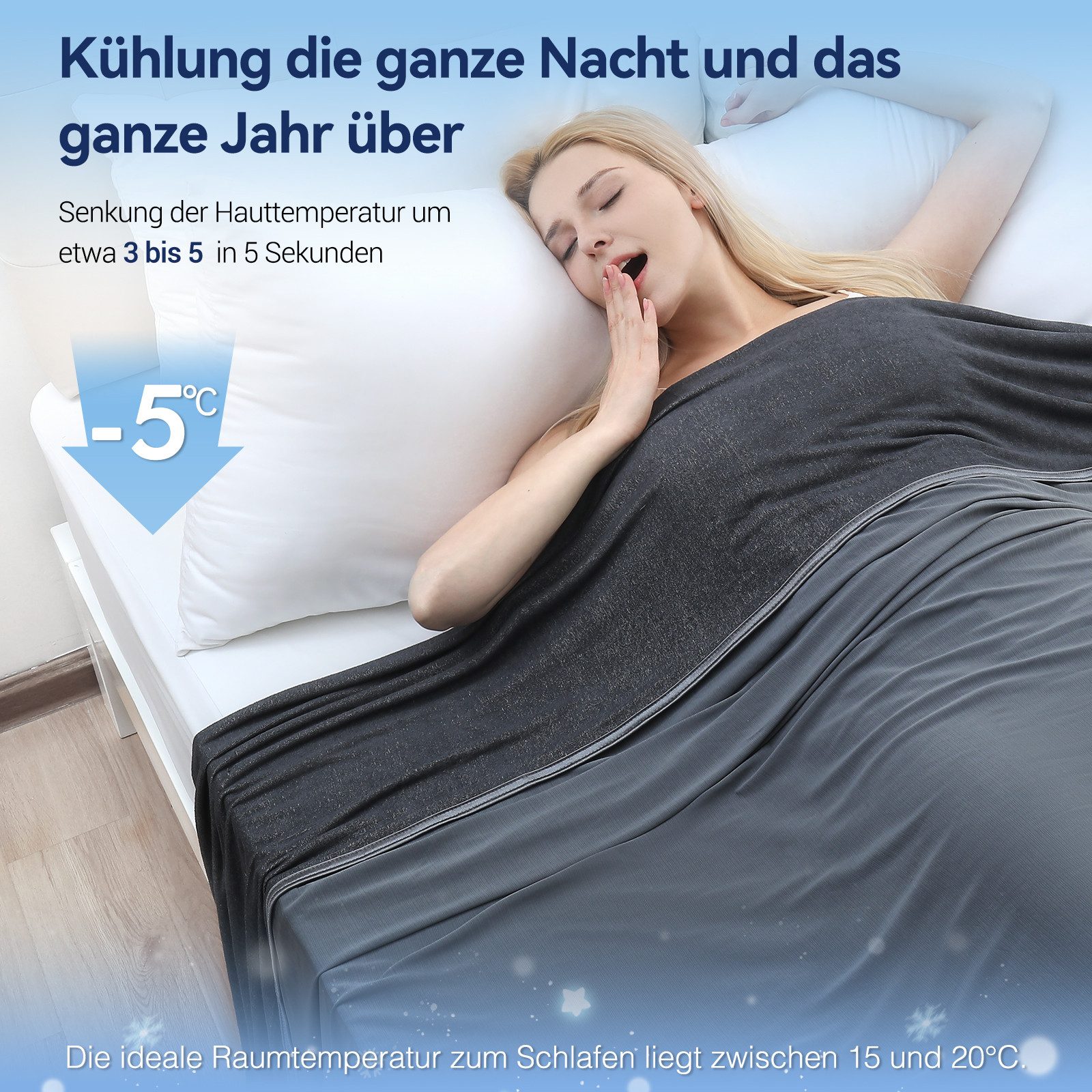 Elegear Sommerbettdecke 150*200cm Selbstkühlende Decke Sommerdecke(Q-MAX günstig online kaufen