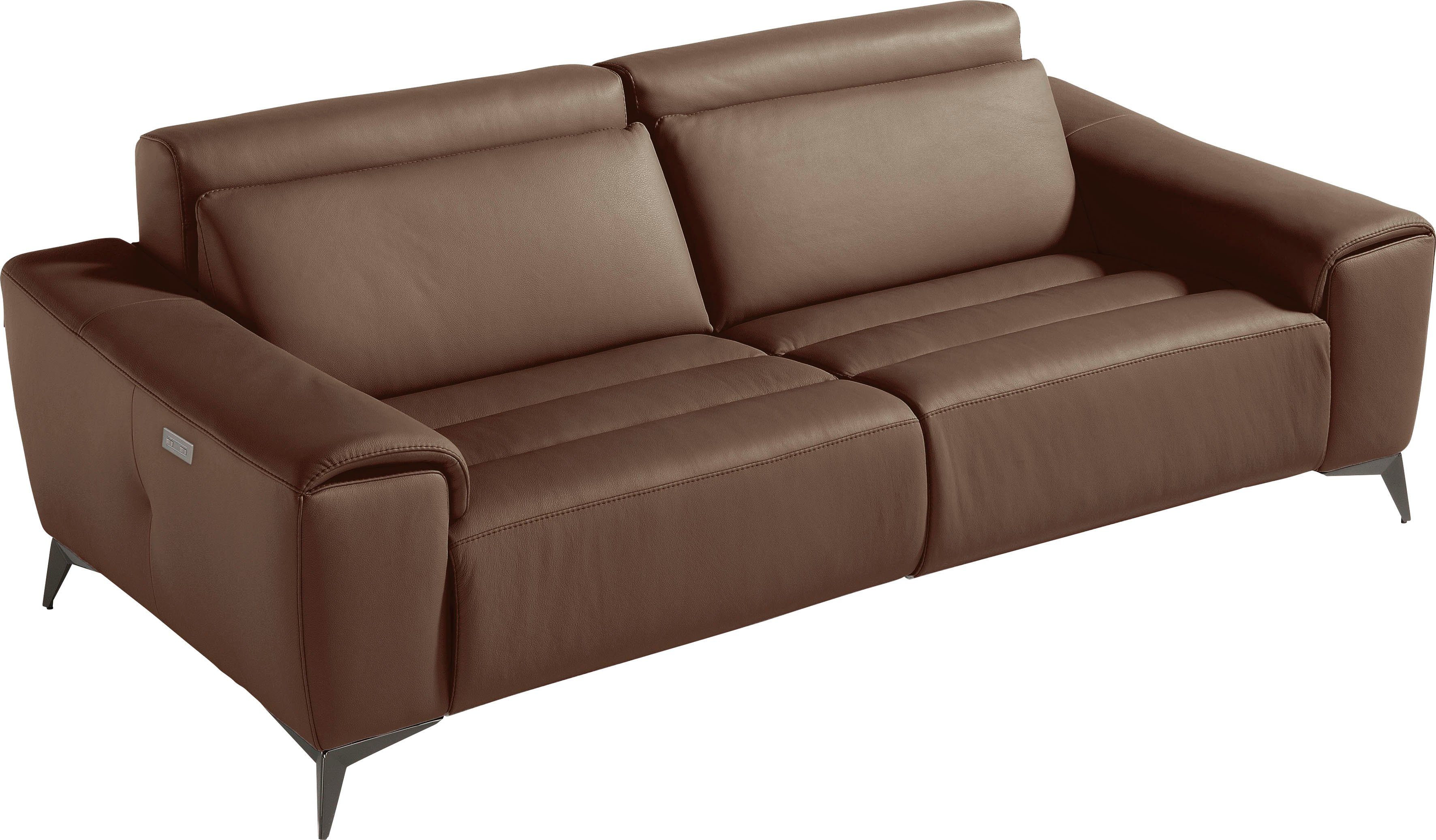 Egoitaliano 2,5-Sitzer Suzette, Designsofa mit elektrischen Komfortfunktionen, edel & bequem, inkl. 2 elektronischer Relaxfunktionen, Rücken- und Fußteilfunktion