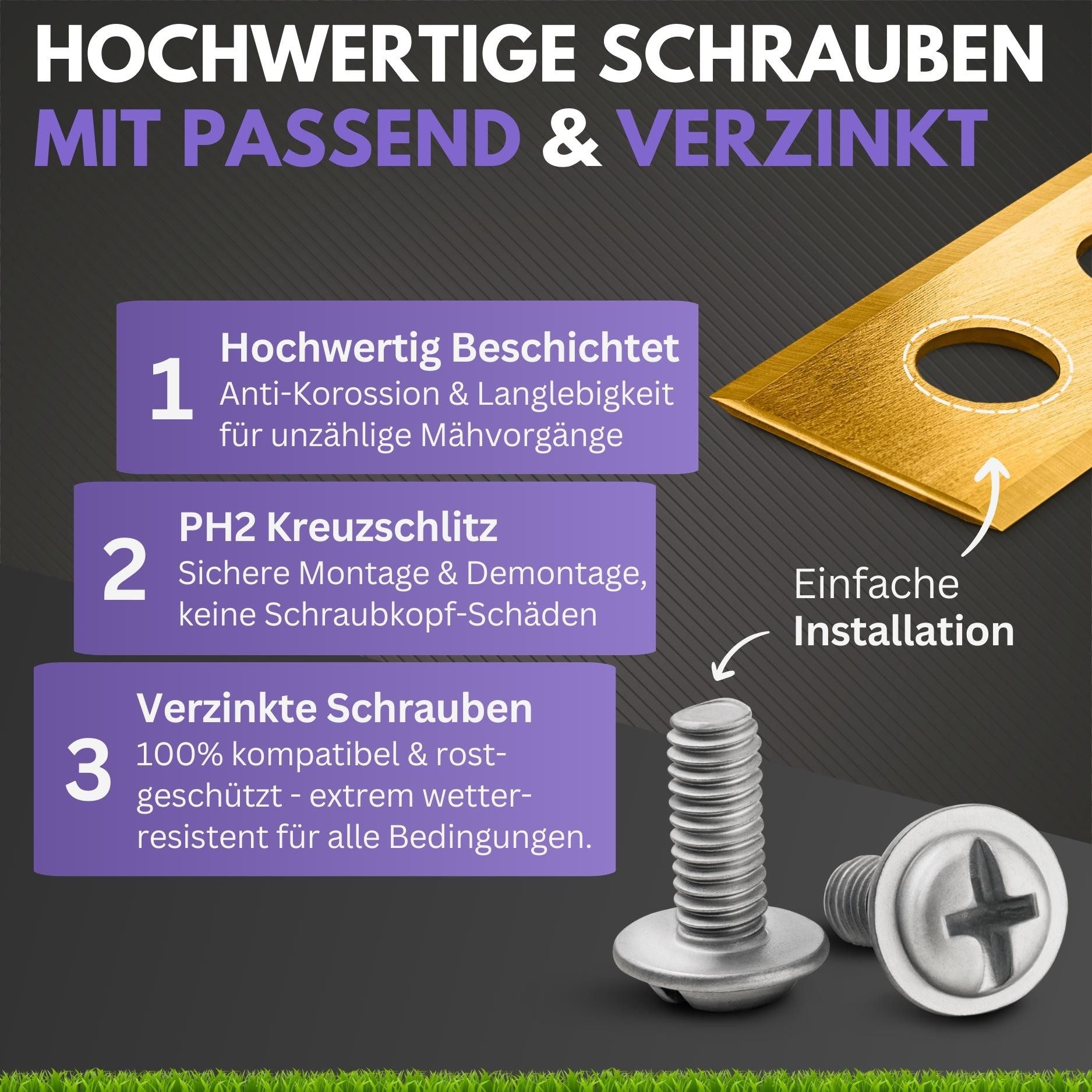 Filzada Mährobotermesser 30x Titan Mess...